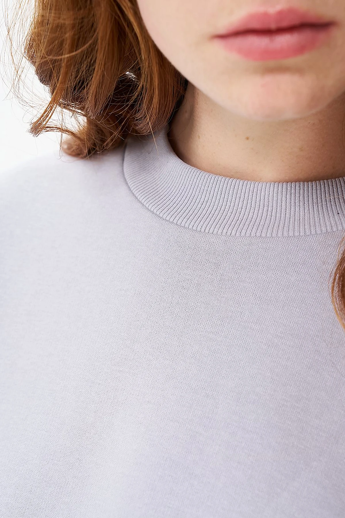 Round Neck 3-Piece Sweatshirt in Gray