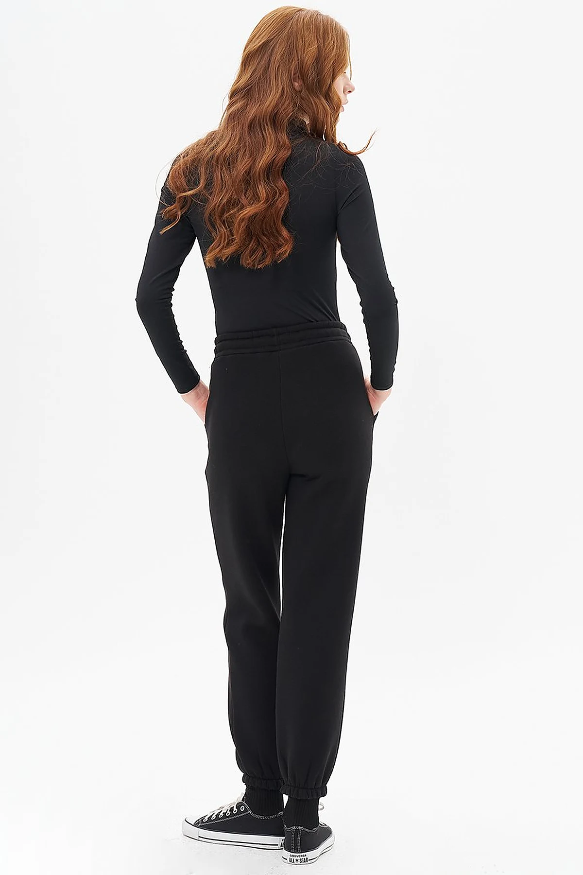 3-Piece Jogger Pants in Black