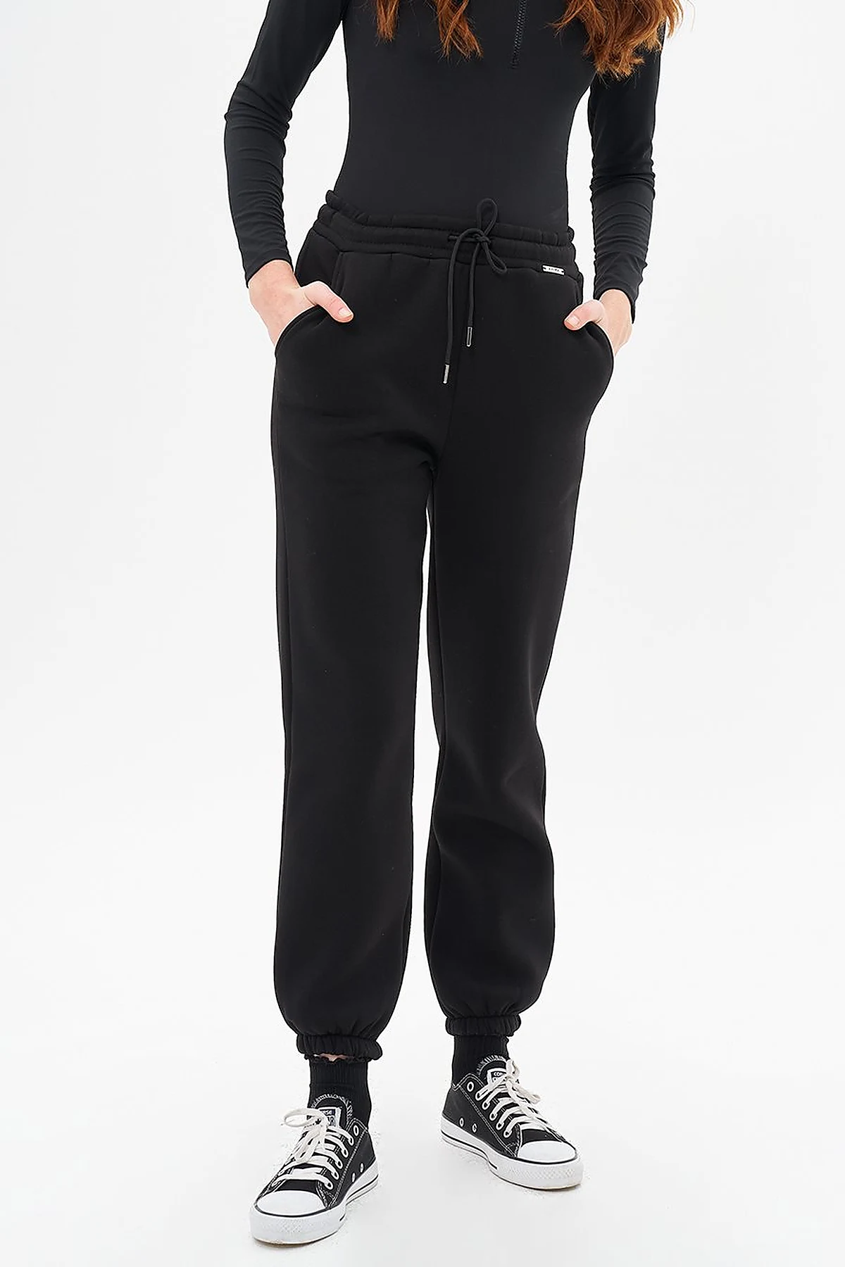 3-Piece Jogger Pants in Black