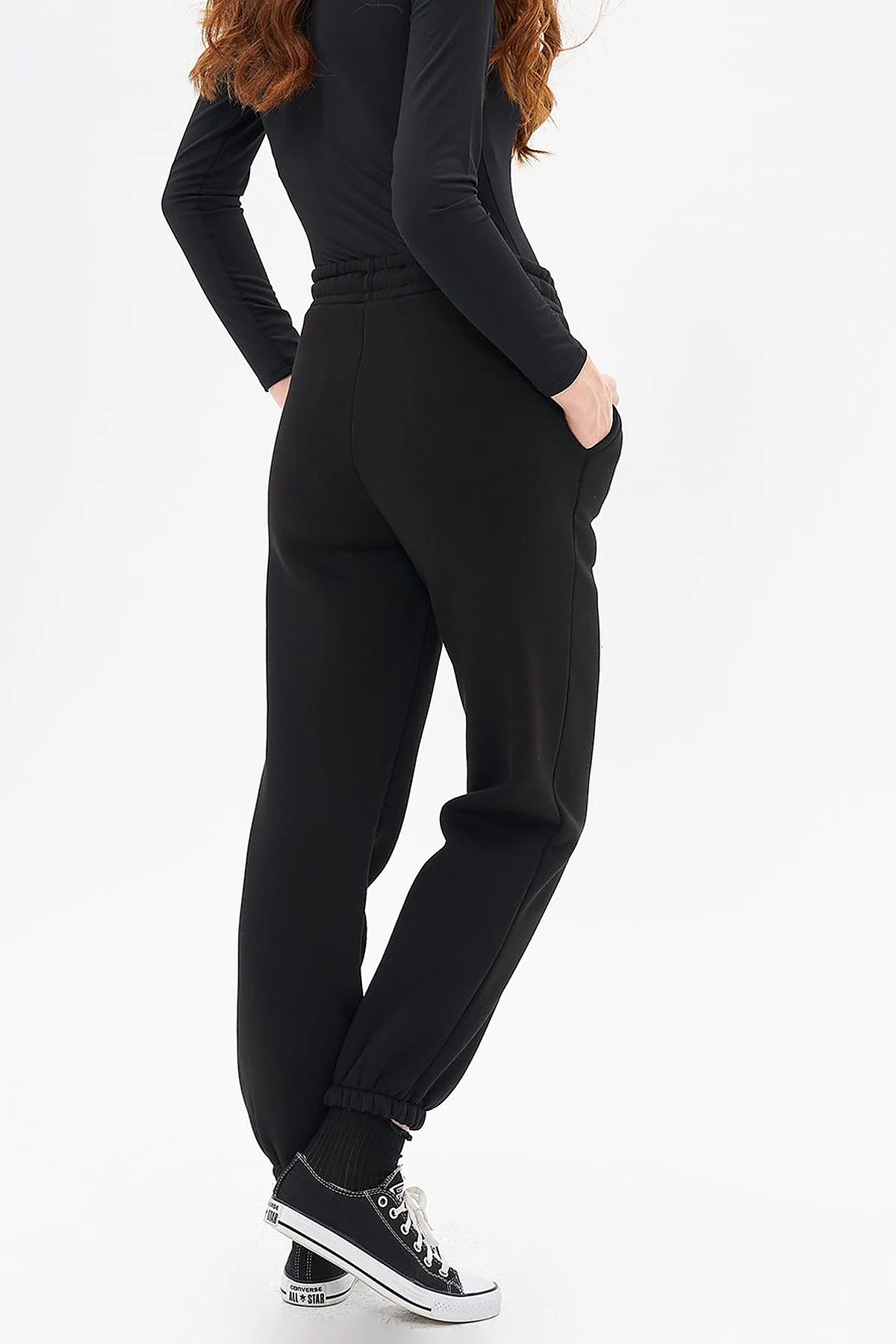 3-Piece Jogger Pants in Black