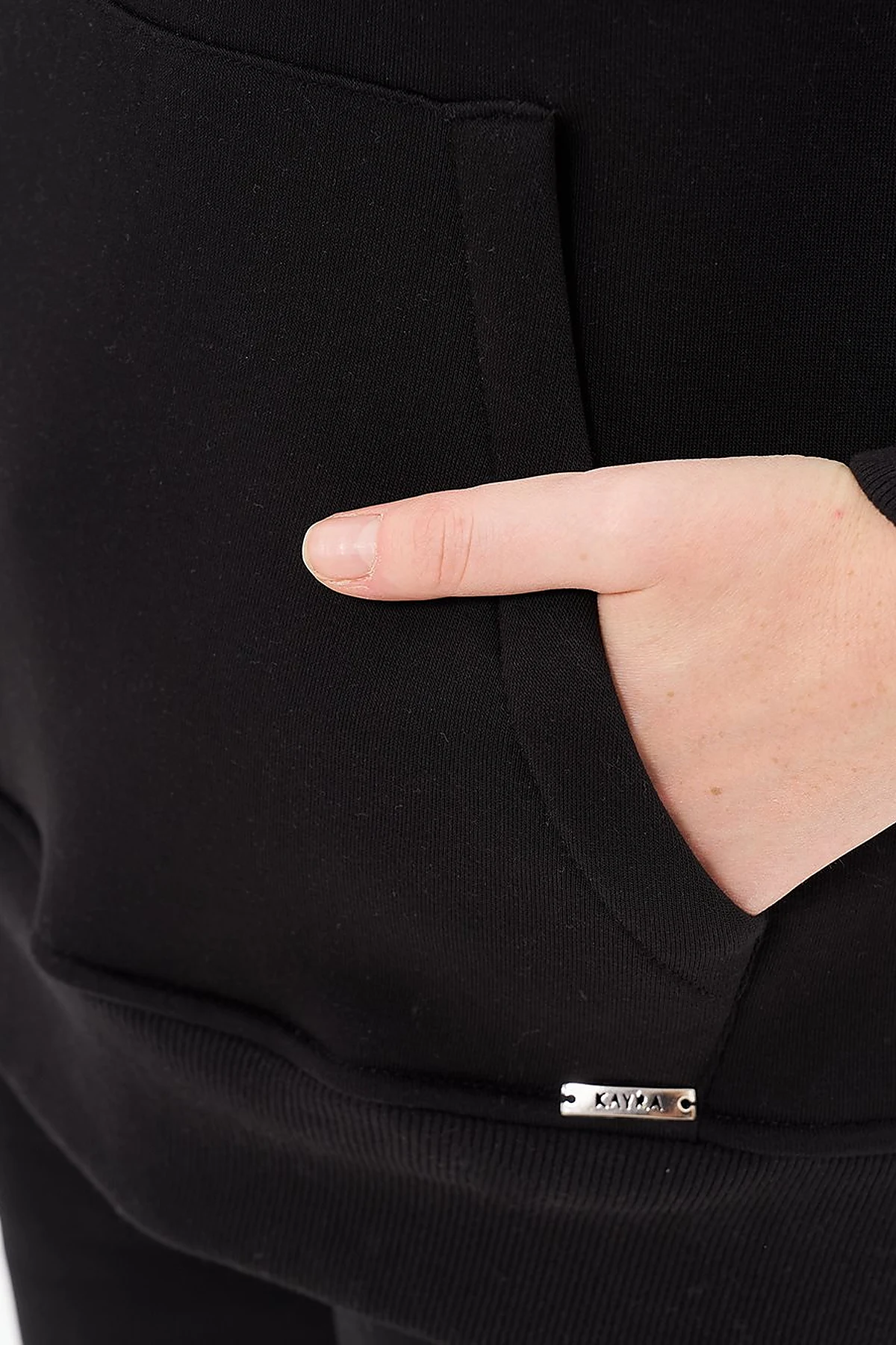 Hooded Sweatshirt in Black