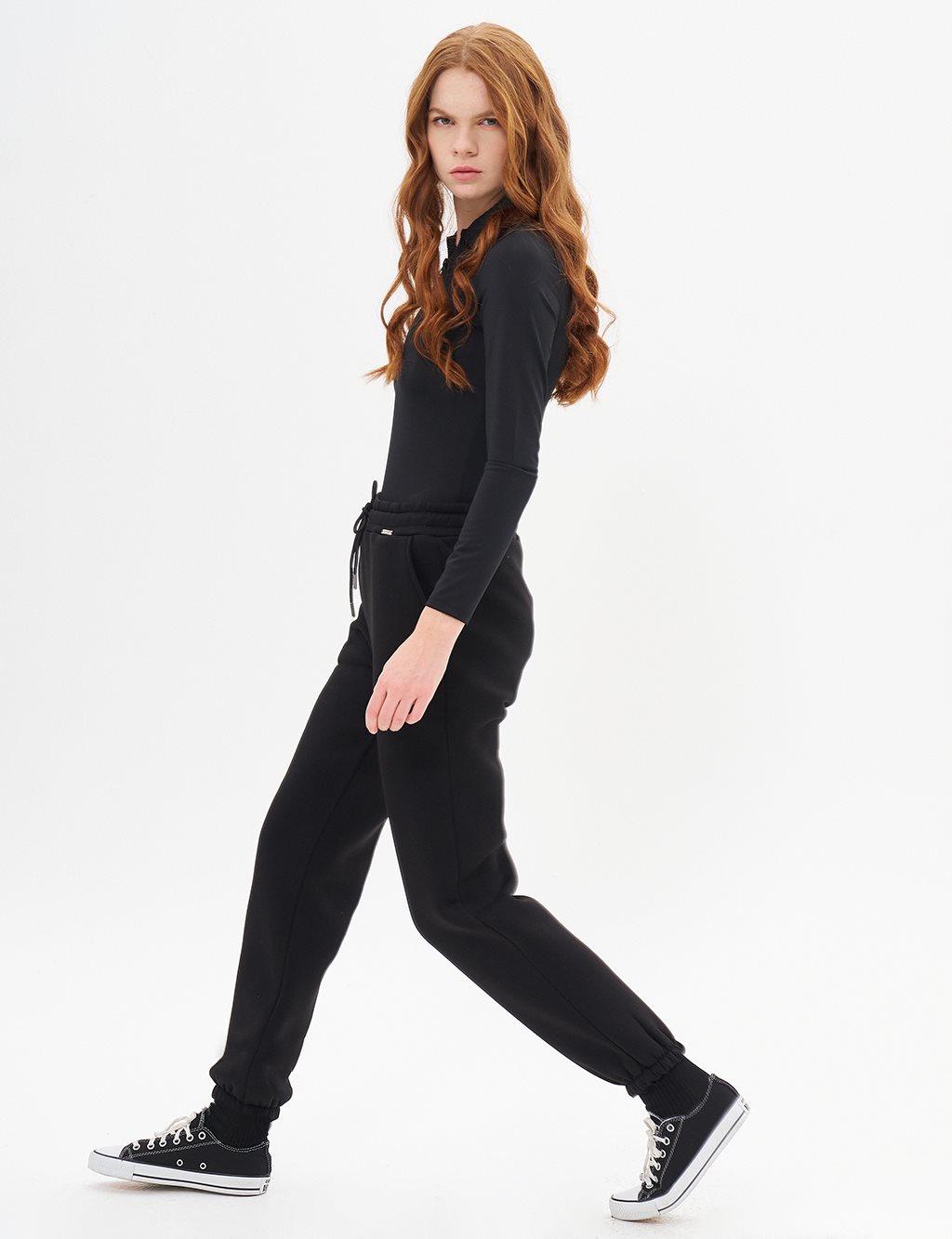 3 İplik Jogger Pantolon Siyah