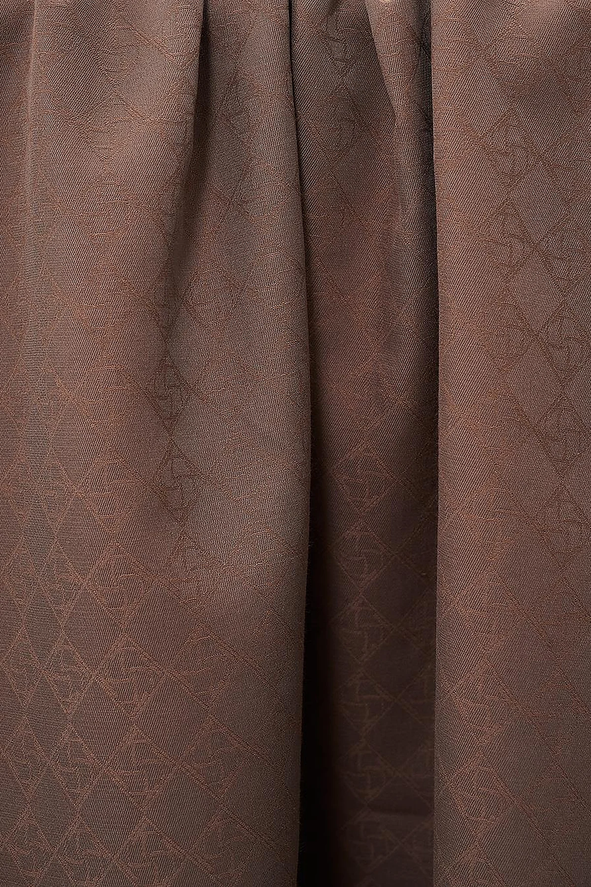 Cotton Monogram Scarf Coffee