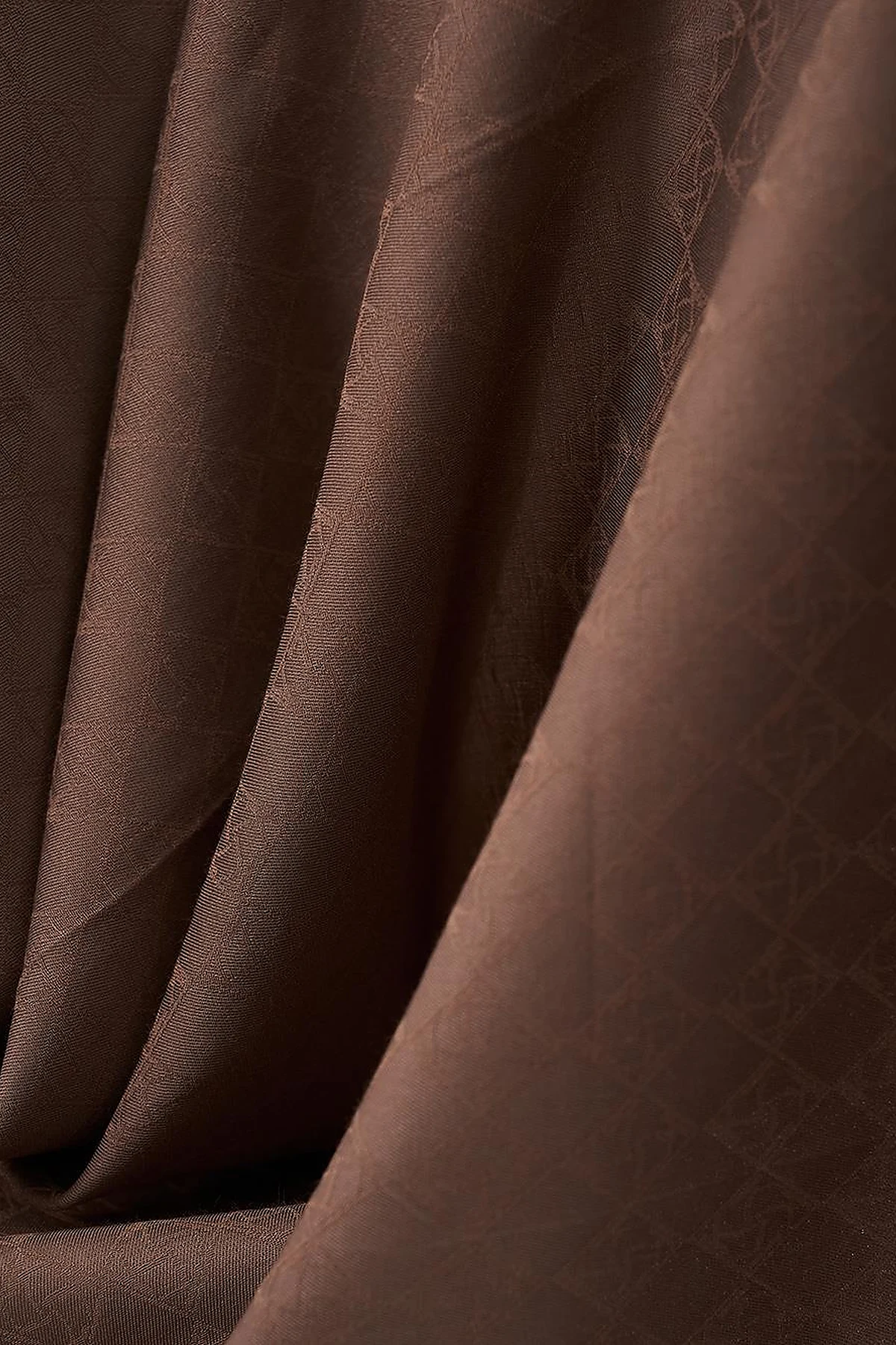 Cotton Monogram Scarf Coffee