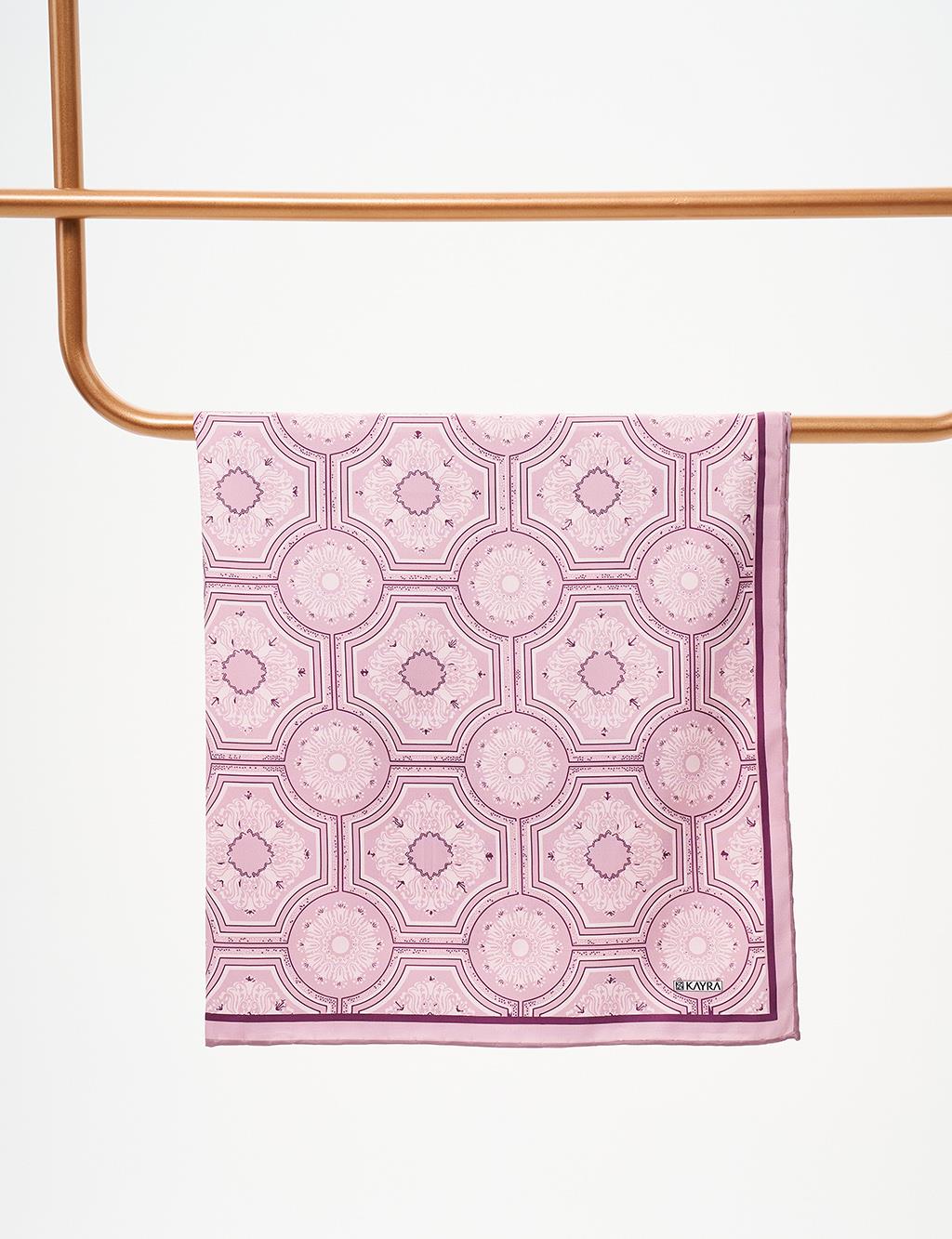 Geometric Pattern Scarf Powder