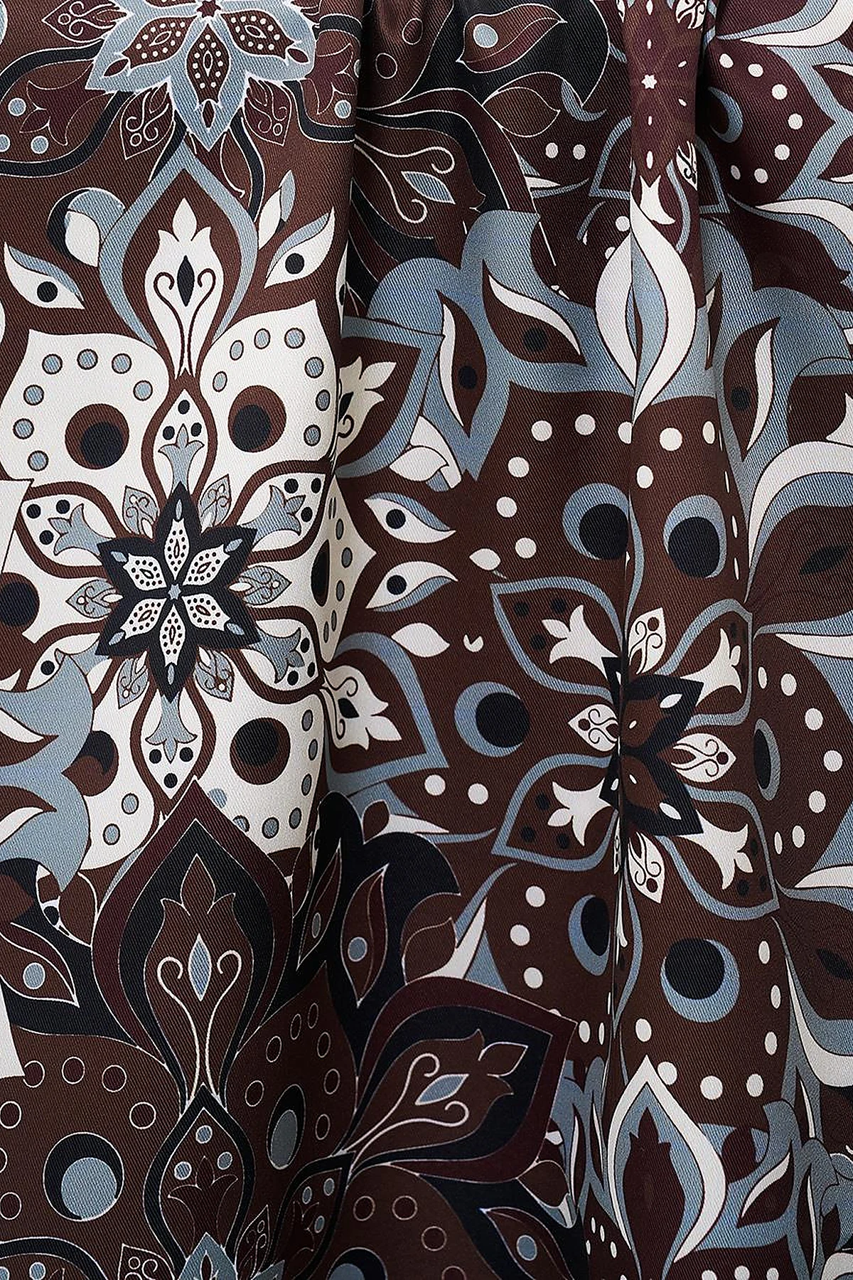 Flower Pattern Scarf Coffee