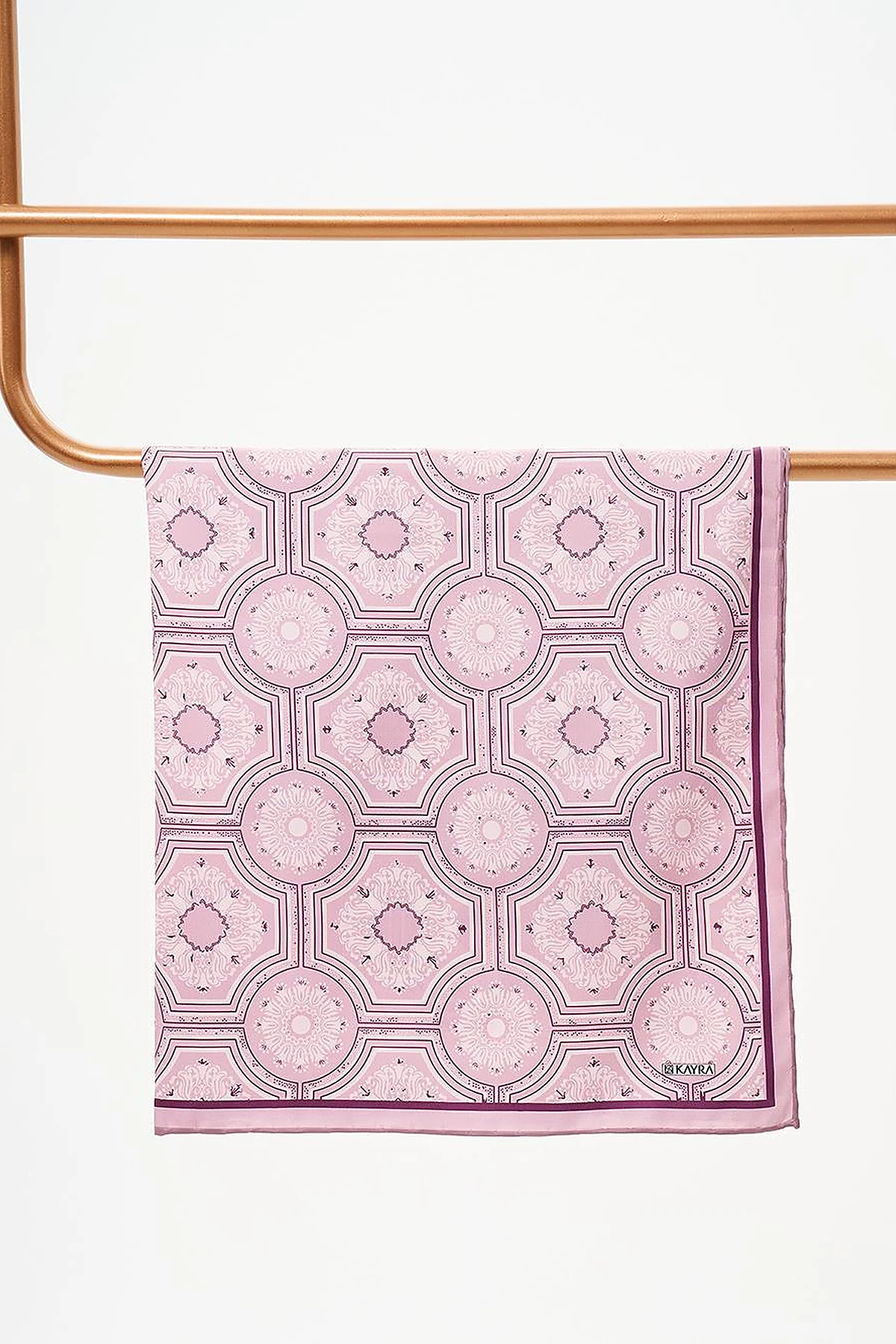 Geometric Pattern Scarf Powder