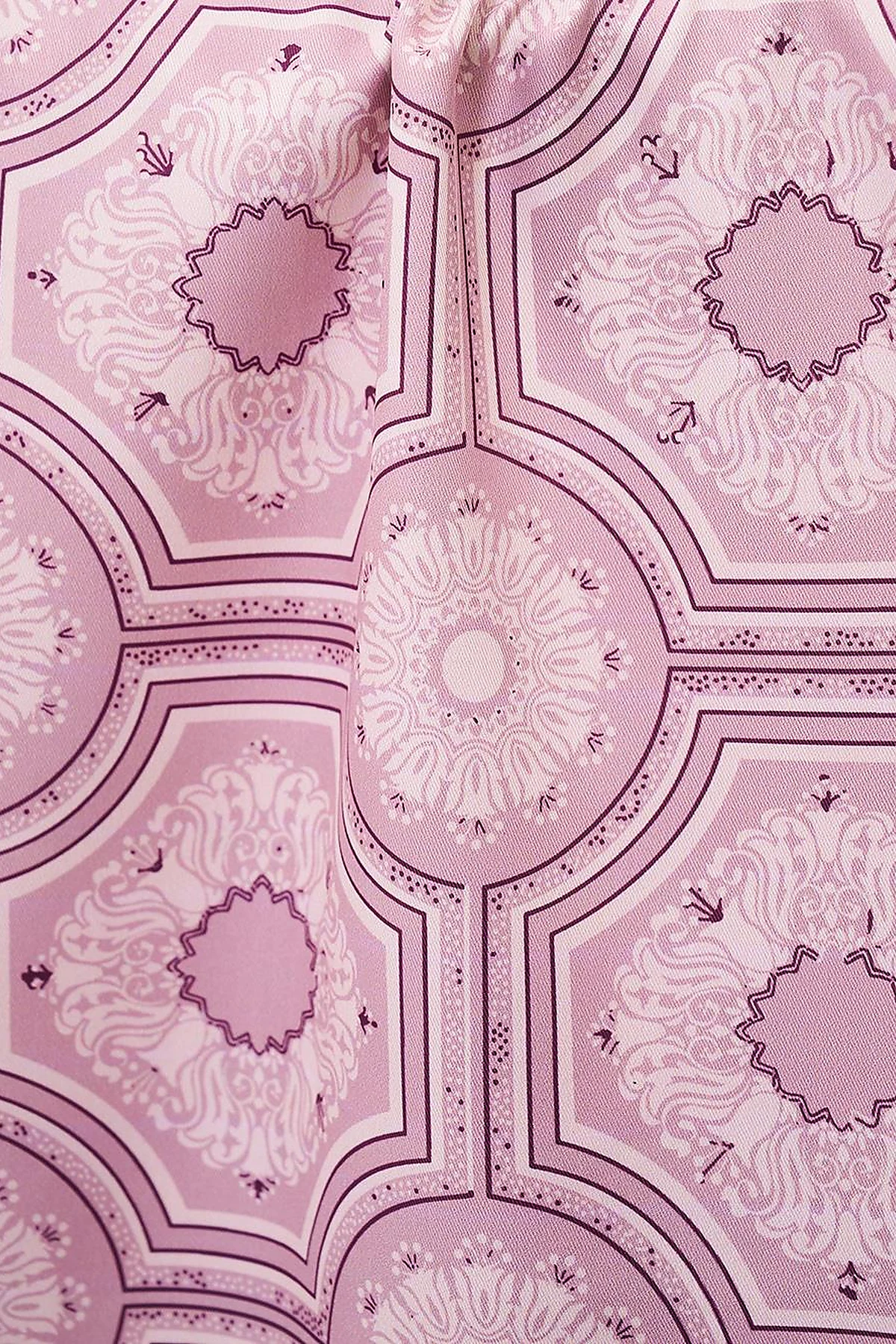 Geometric Pattern Scarf Powder