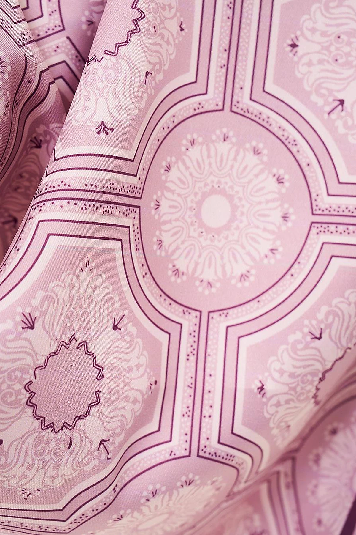 Geometric Pattern Scarf Powder