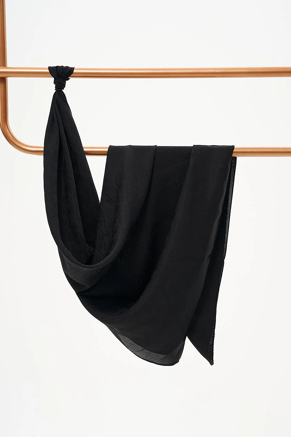 Logo Woven Scarf Black