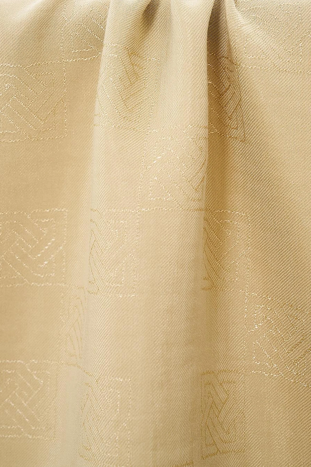 Patterned Woven Scarf Aqua Green