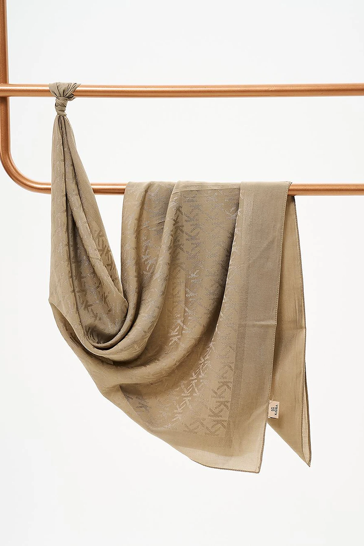 Logo Woven Scarf Khaki