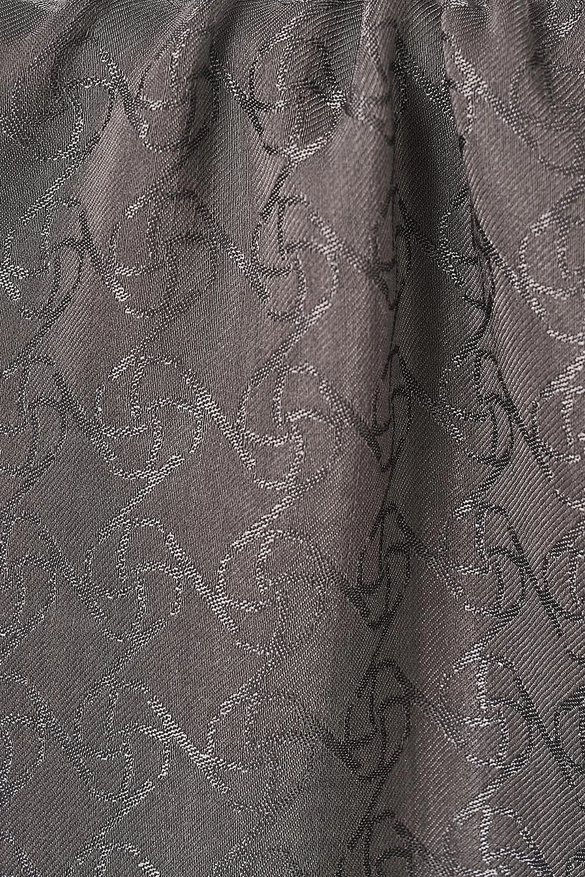 Cotton Blend Natural Shawl Anthracite