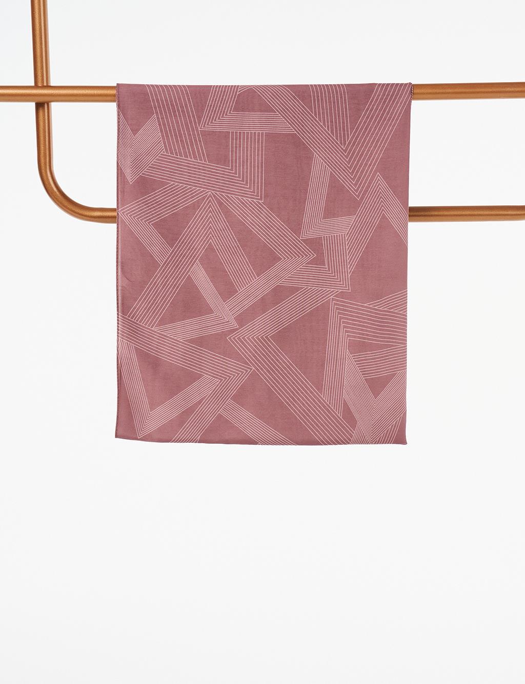 Geometric Patterned Shawl Brick