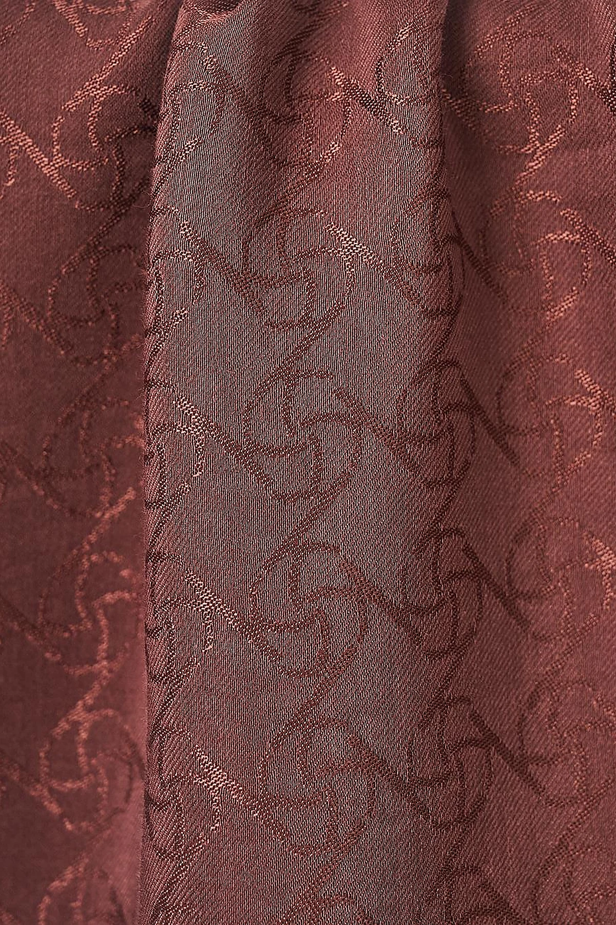 Cotton Blend Natural Shawl Bronze Brown