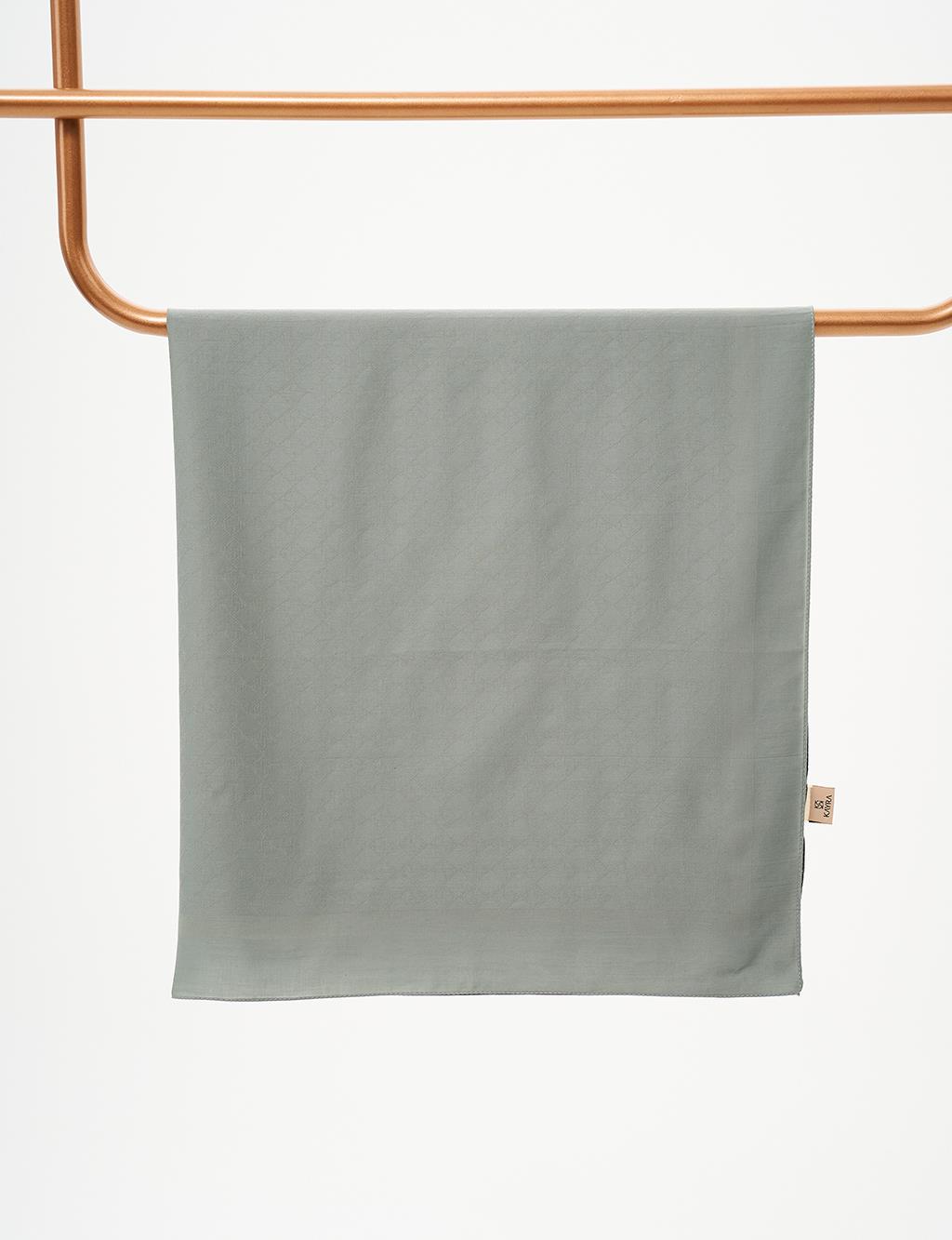Cotton Monogram Scarf Mint
