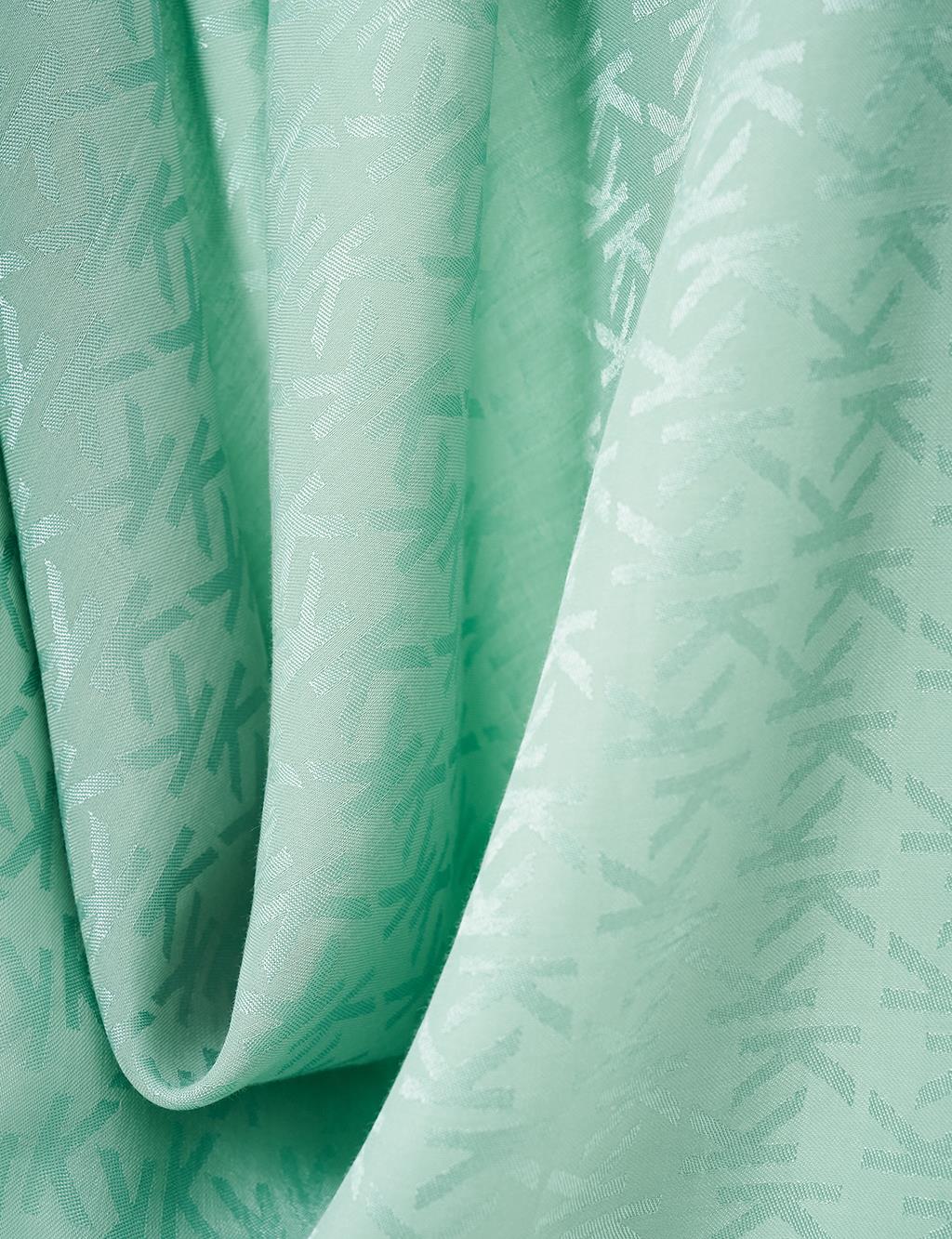 Logo Woven Scarf Mint
