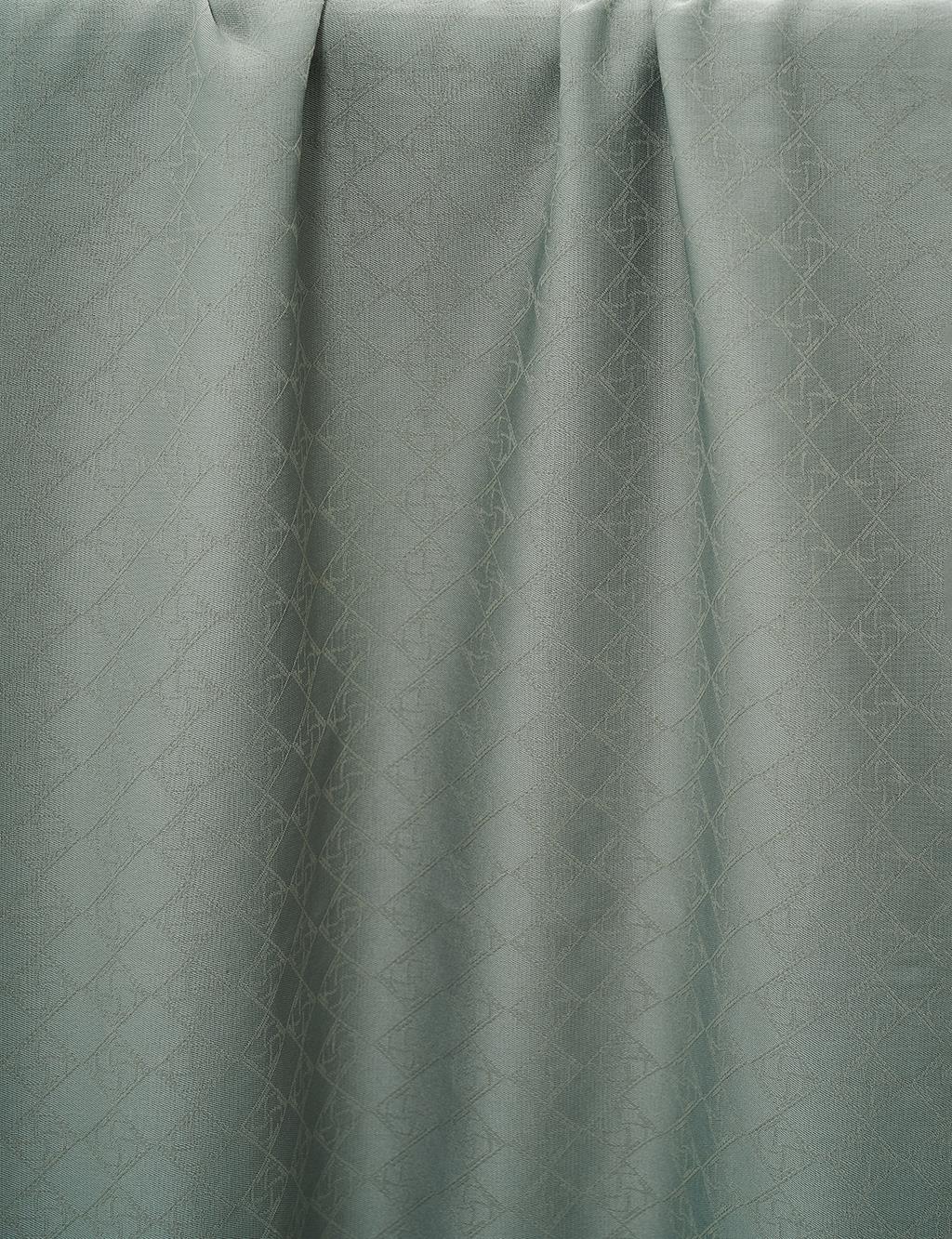 Cotton Monogram Scarf Mint