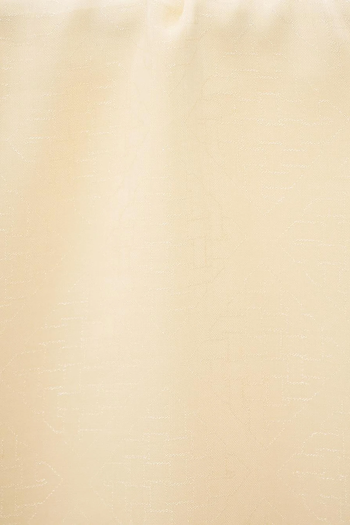 Geometric Patterned Lyocell Scarf –  Cream