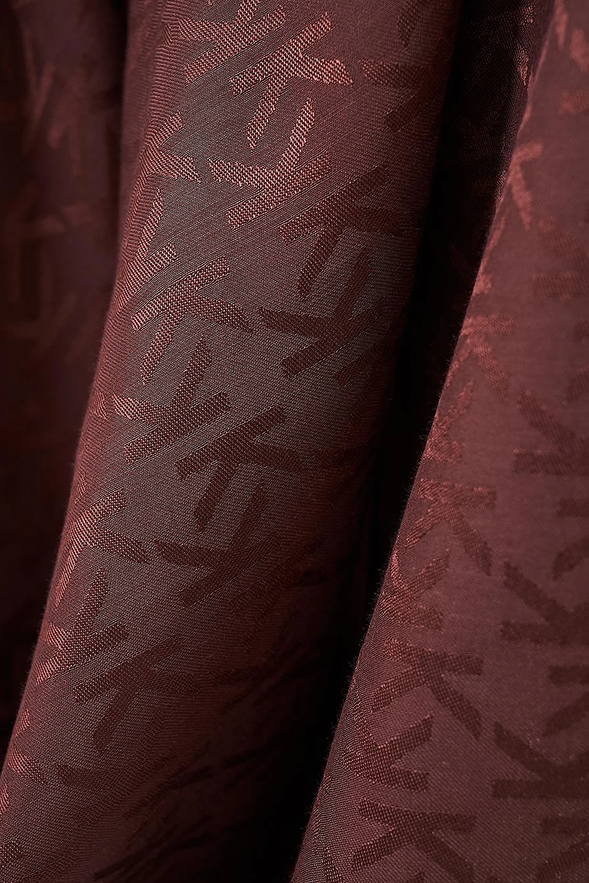 Logo Woven Scarf Bronze Brown