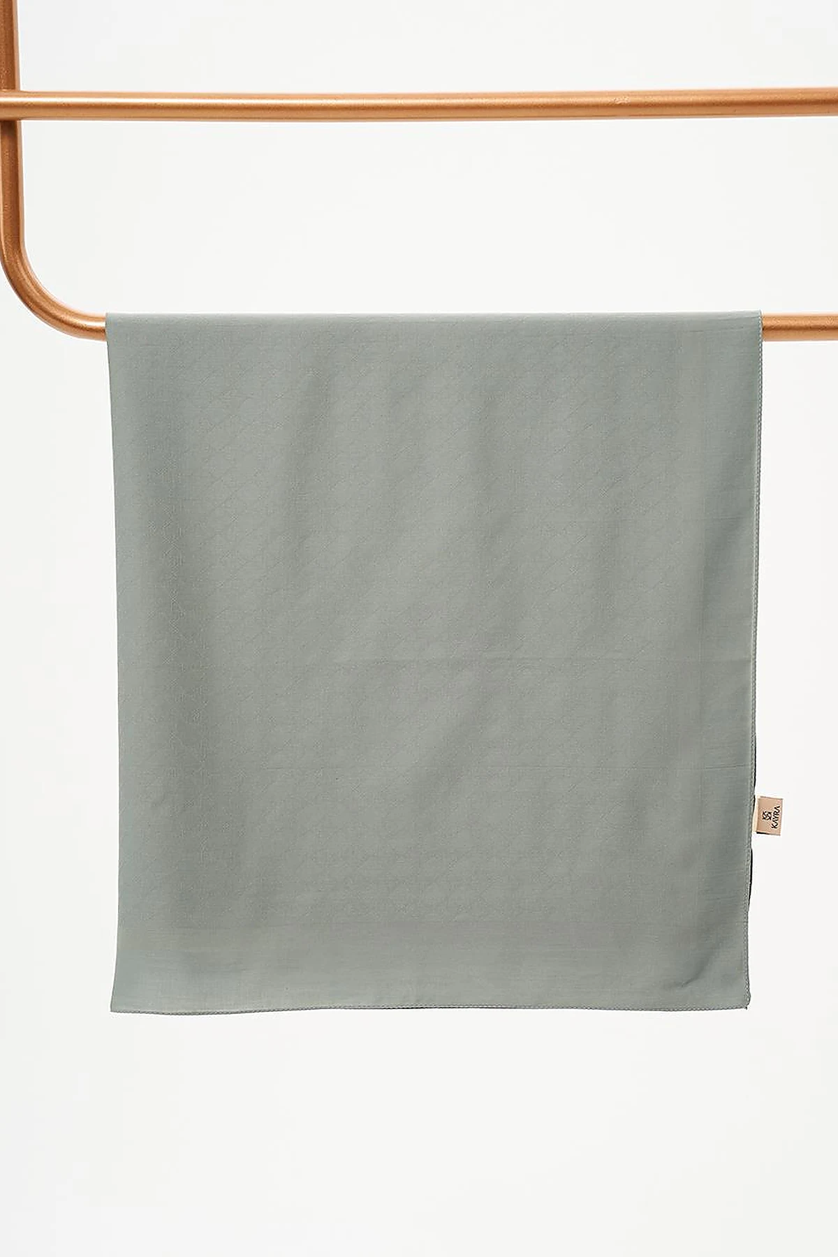 Cotton Monogram Scarf Mint