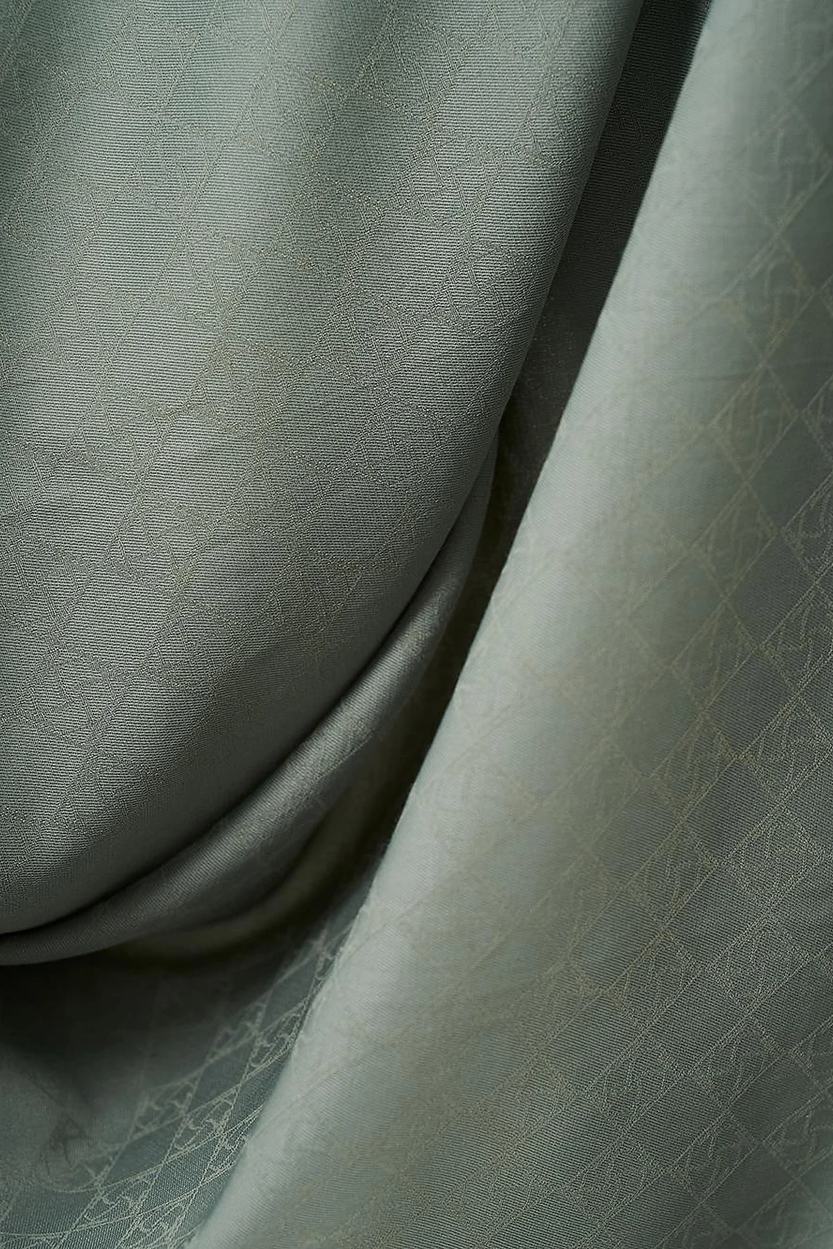 Cotton Monogram Scarf Mint