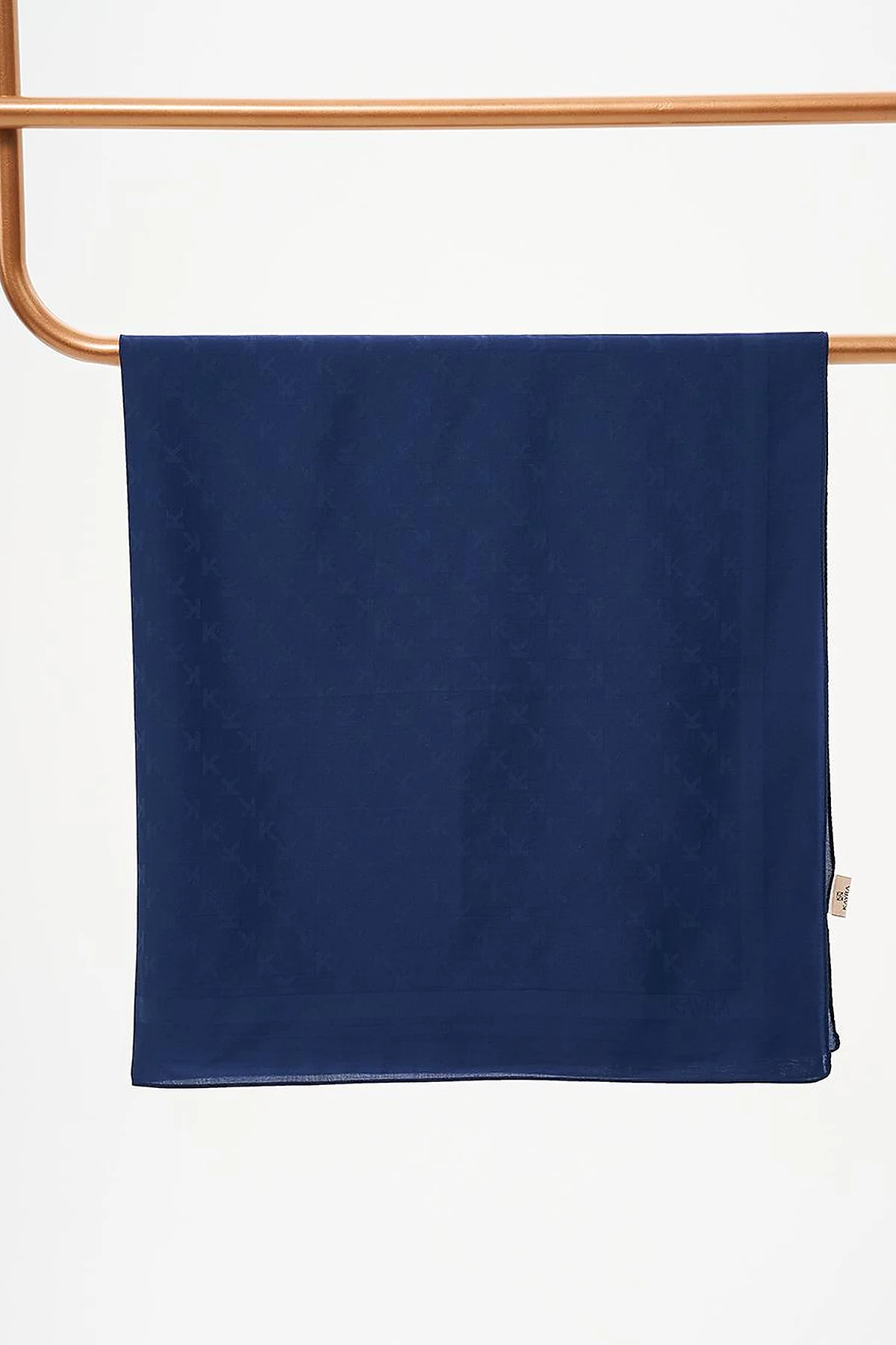 K Logo Woven Scarf Navy Blue