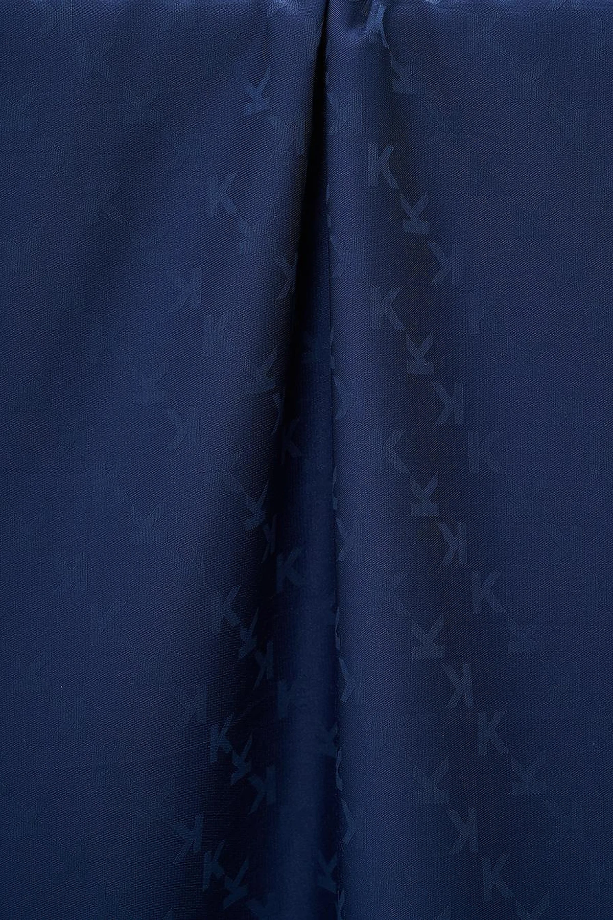 K Logo Woven Scarf Navy Blue