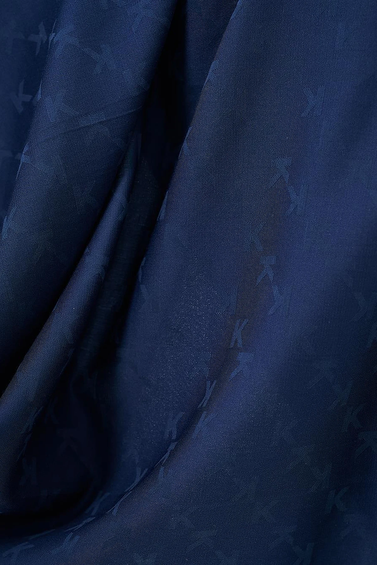 K Logo Woven Scarf Navy Blue
