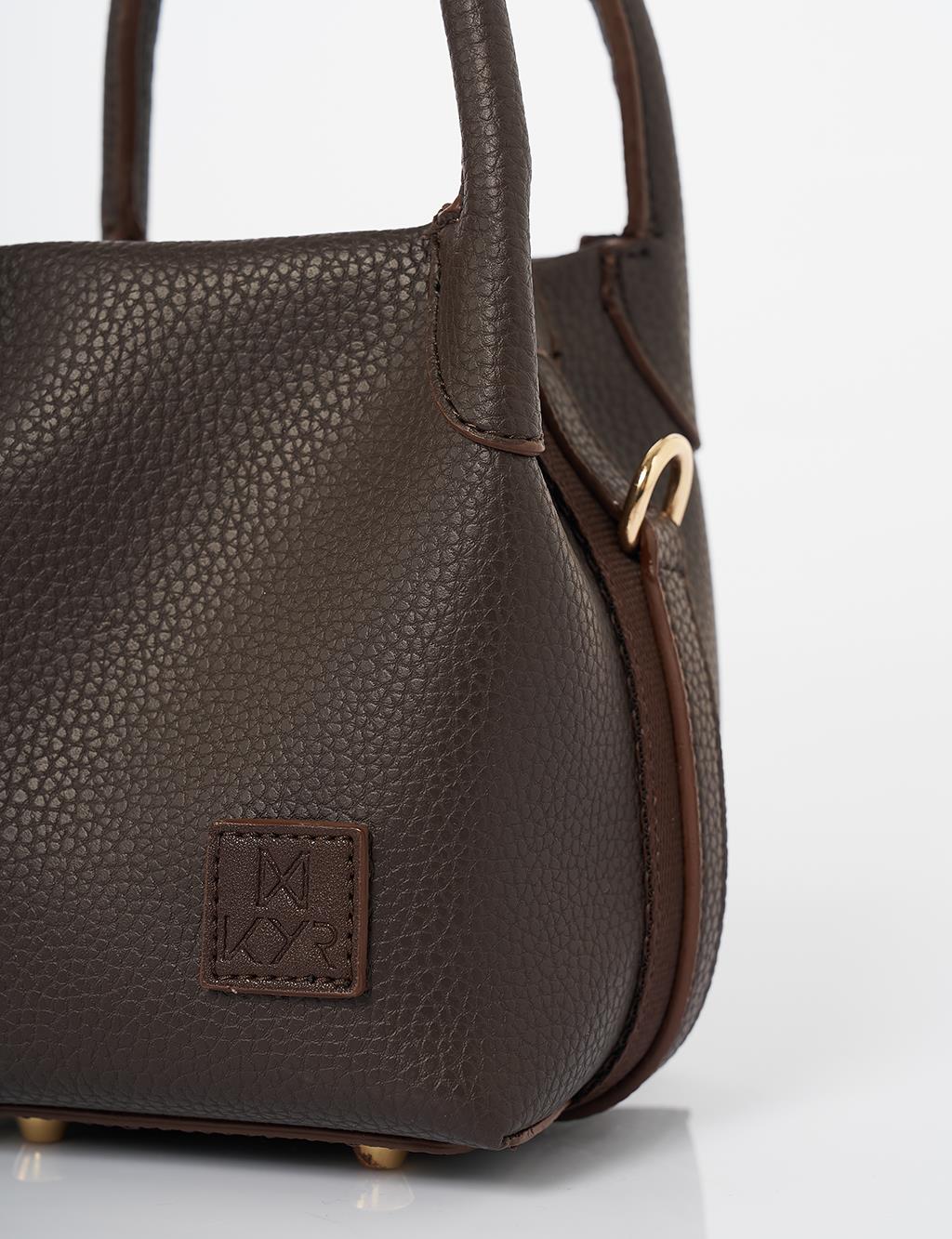 Puppy Faux Leather Shoulder Bag Bitter Coffee