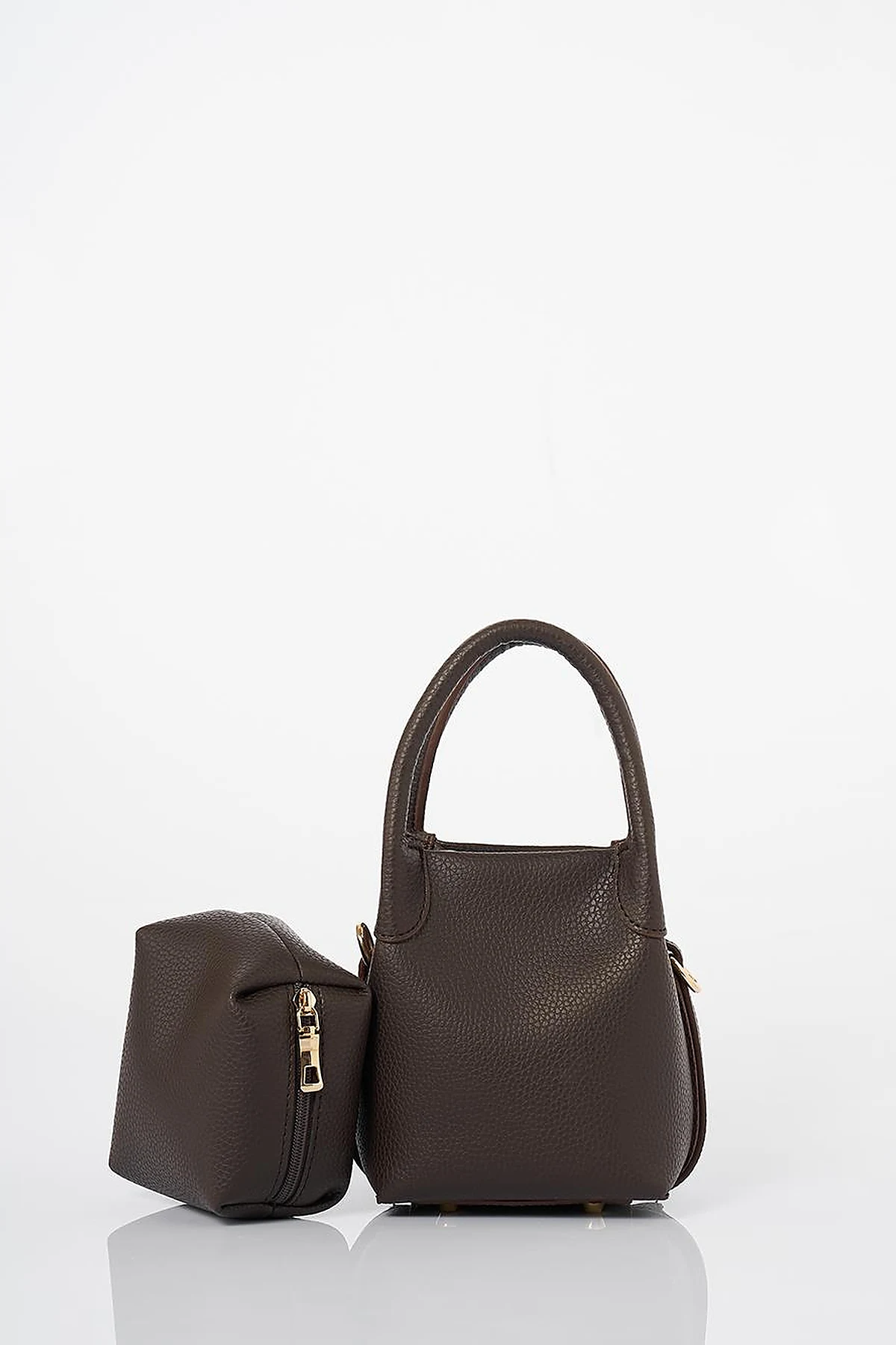 Puppy Faux Leather Shoulder Bag Bitter Coffee