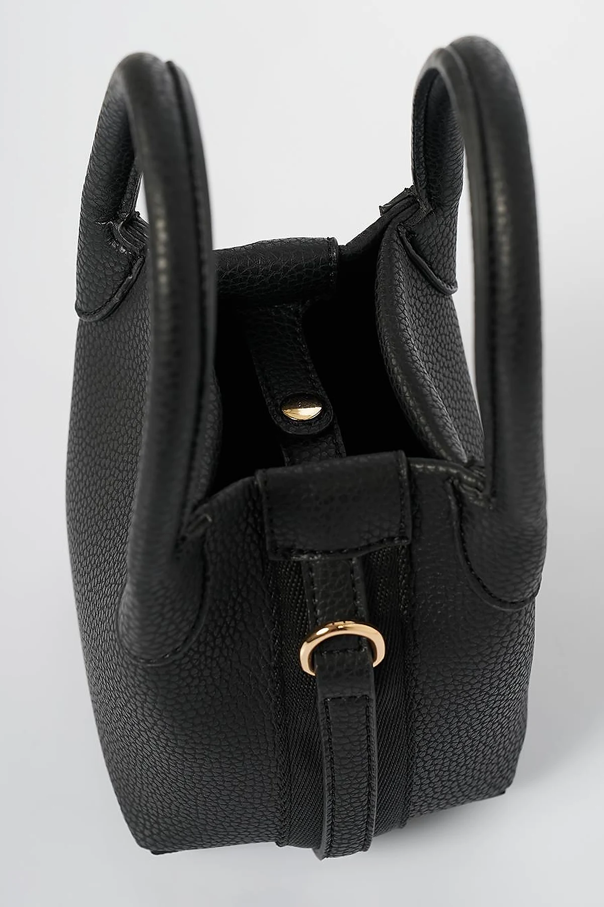 Puppy Faux Leather Shoulder Bag Black