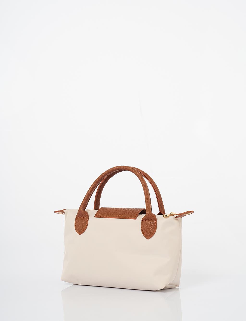 Large Fabric Shopper Bag Cream