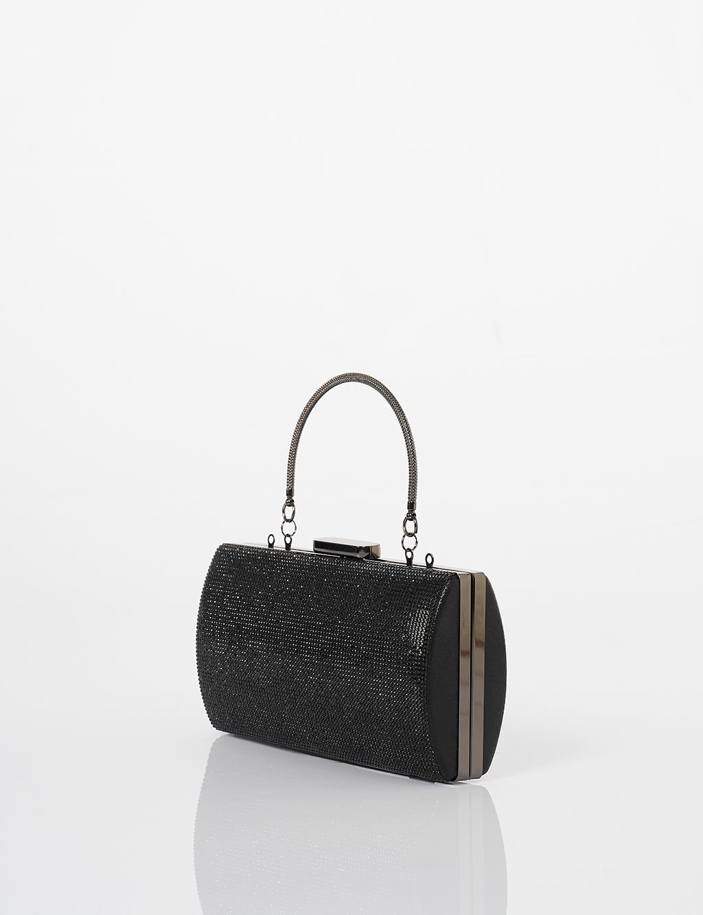 Handle Handled Evening Bag Black