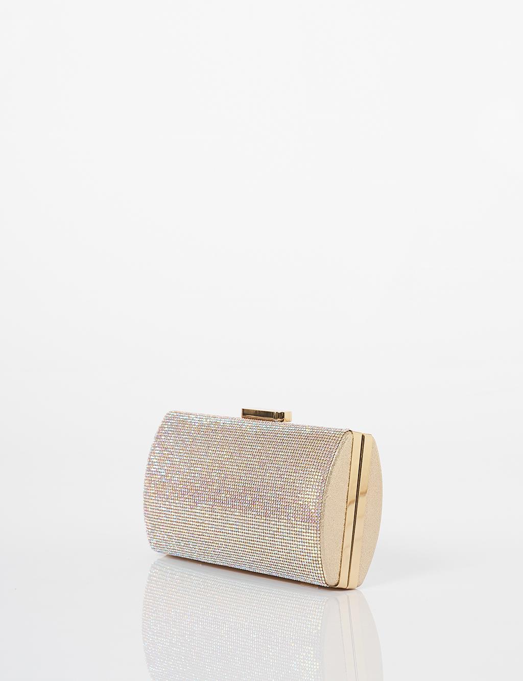 Handle Handled Evening Bag Gold