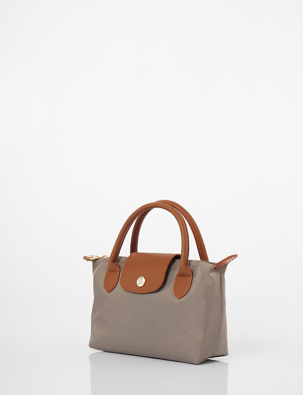 Large Fabric Shopper Bag Mink