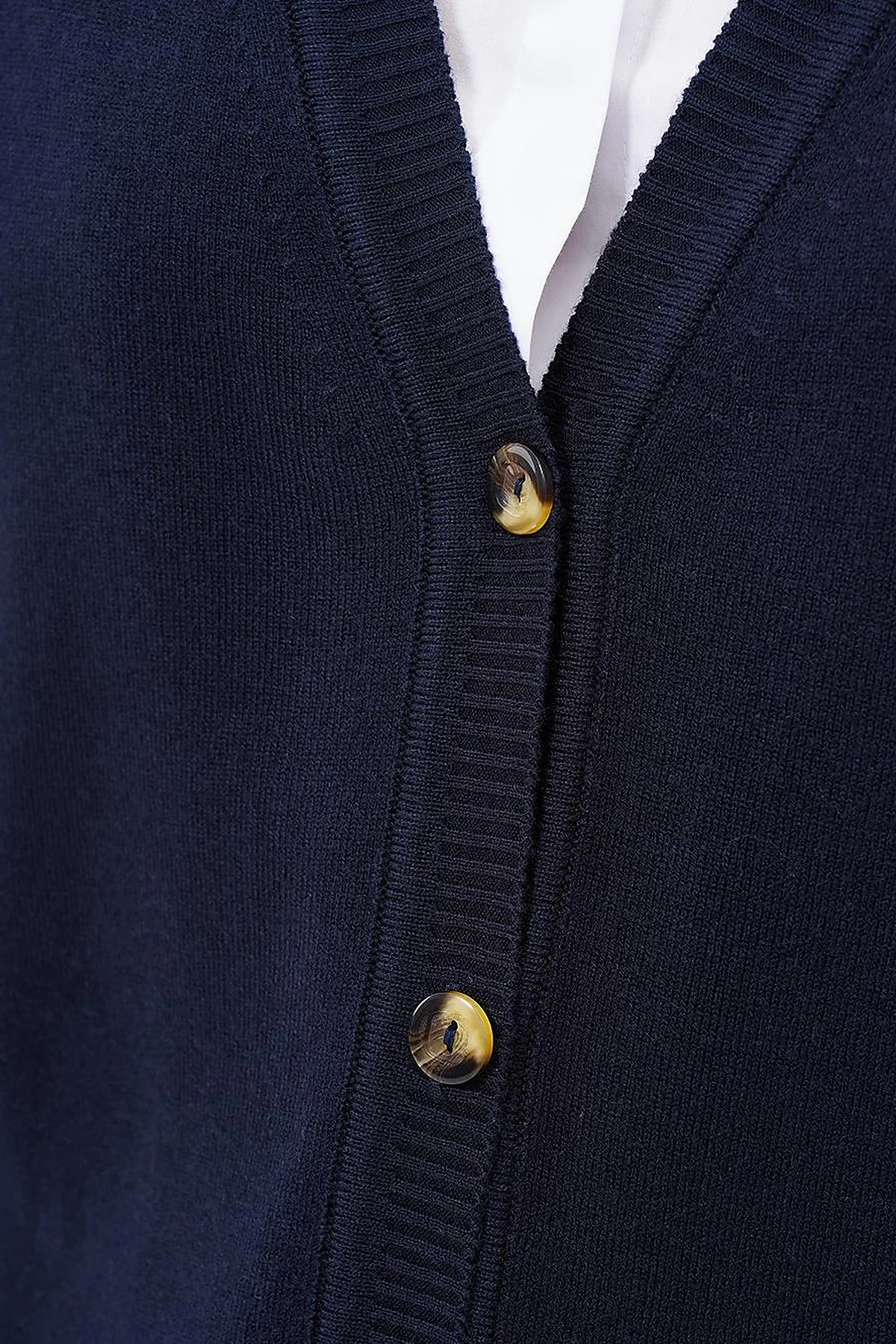 Basic Knitwear Cardigan Navy Blue