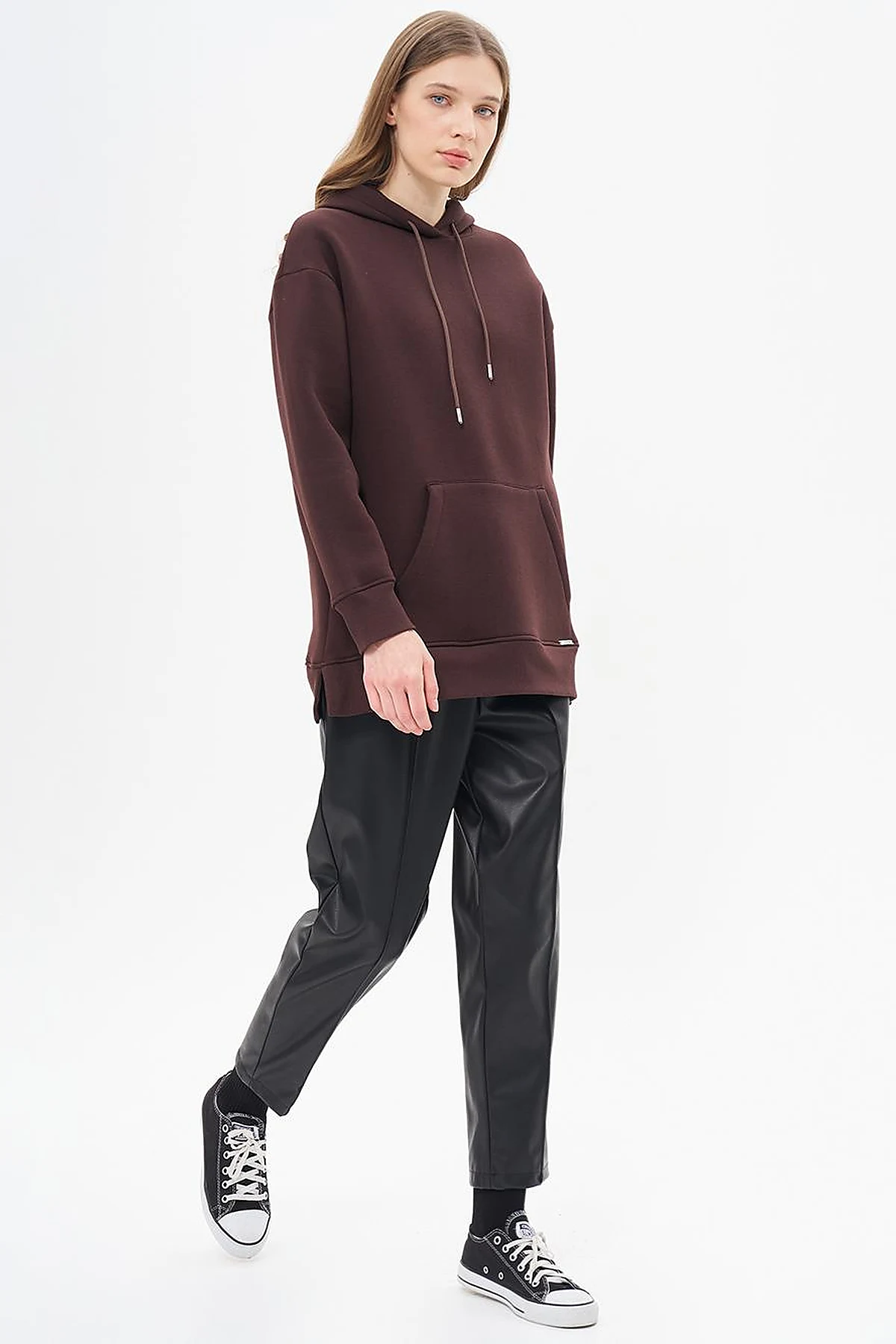 Hooded Sweatshirt Bitter Brown 