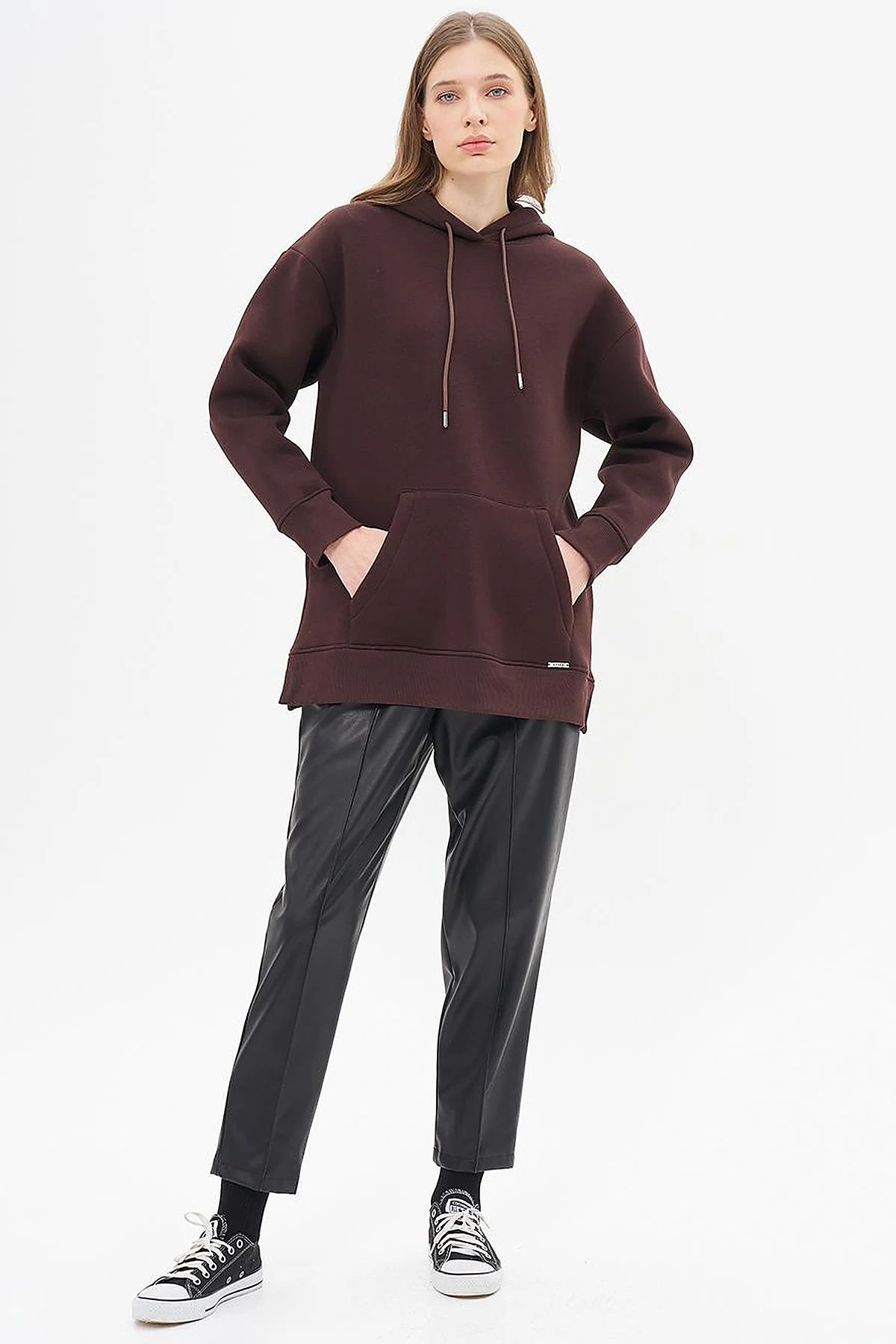 Hooded Sweatshirt Bitter Brown 