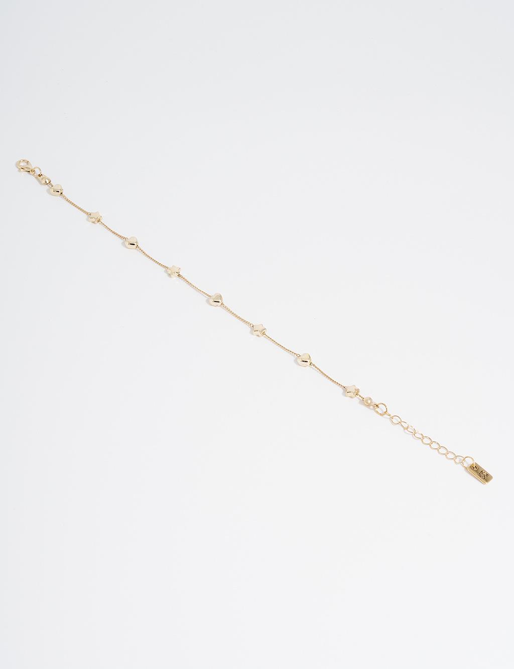 Minimal Figürlü Halhal Gold