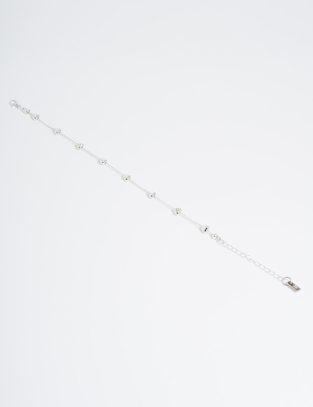 Minimal Figürlü Halhal Gümüş 