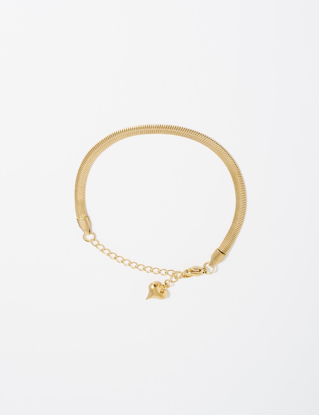 Yassı Form Bileklik Gold