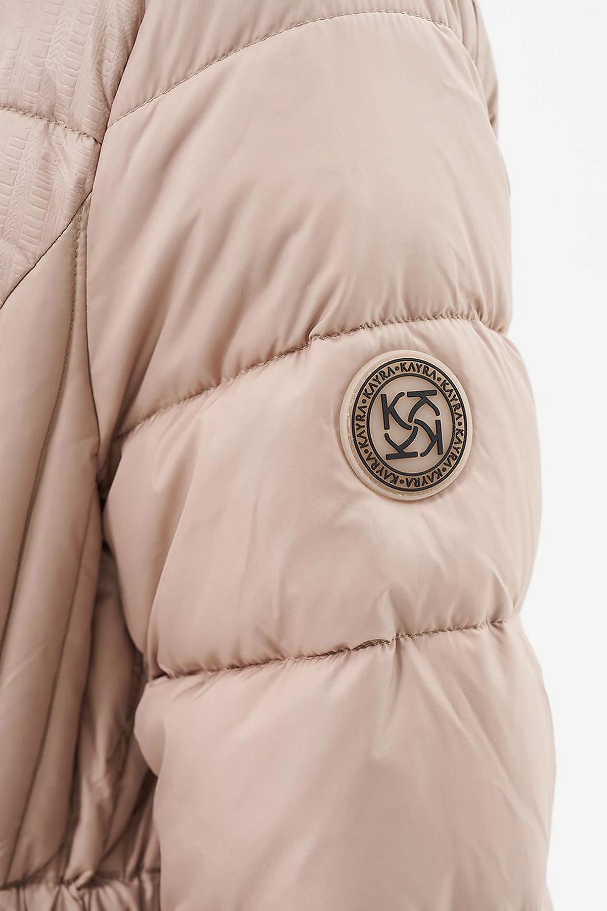  Faux Fur Hooded Anorak Coat in Beige