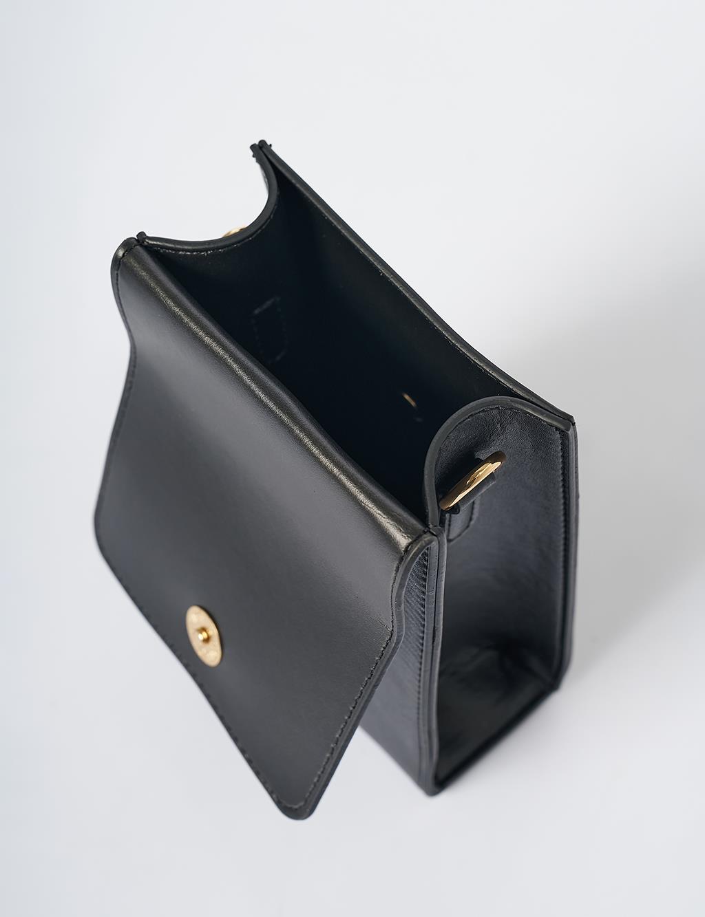 Wallet Bag with a Keychain Black