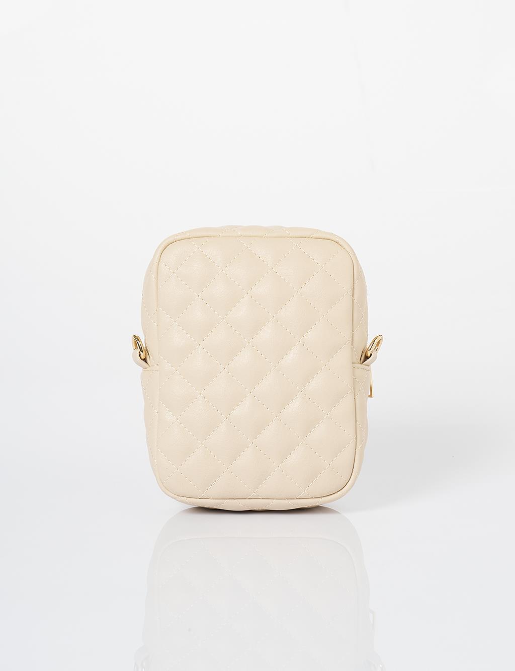 Quilted Wallet Bag Stone