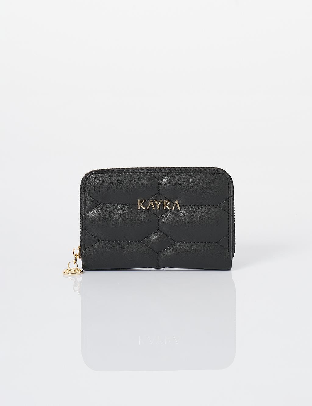 Quilted Wallet Black