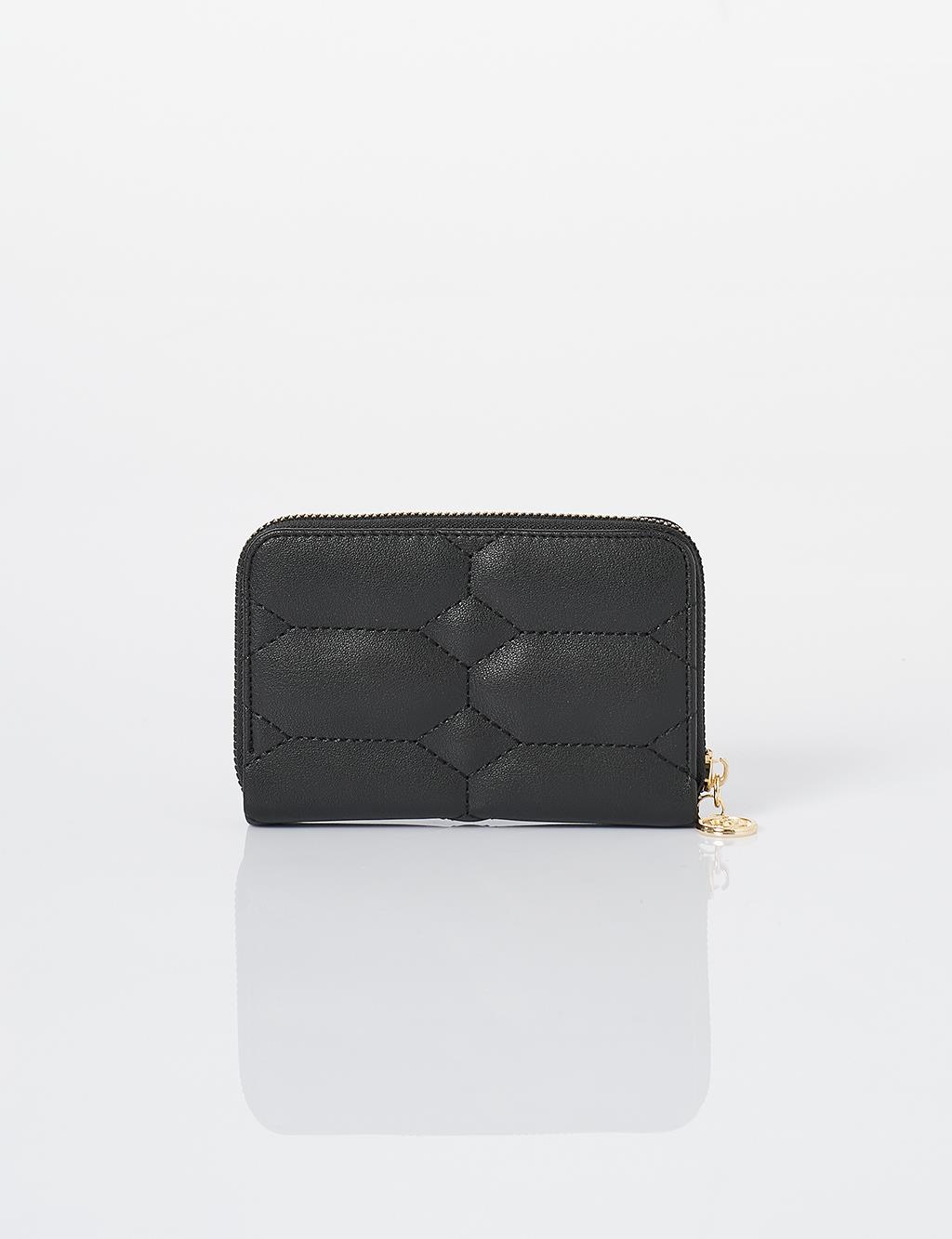 Quilted Wallet Black