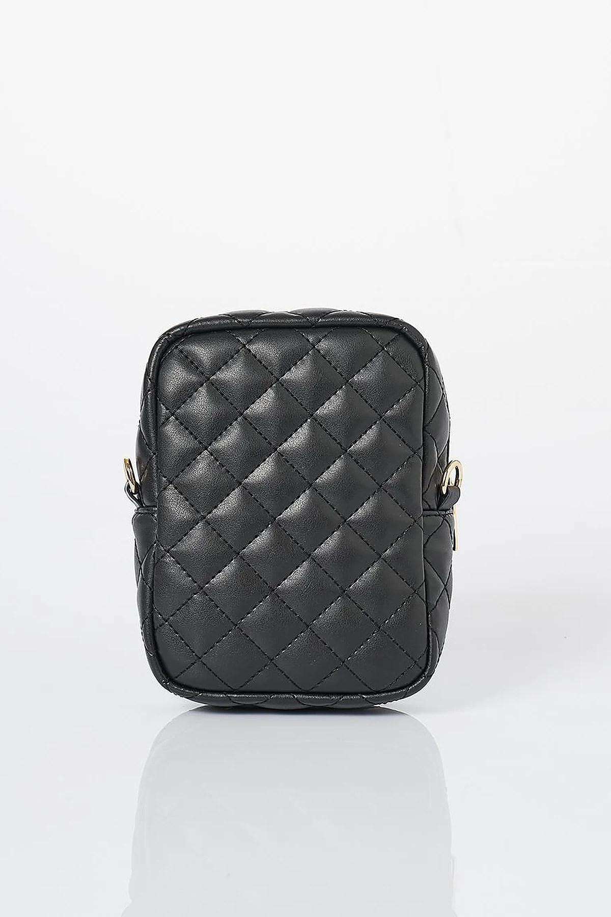 Quilted Wallet Bag Black