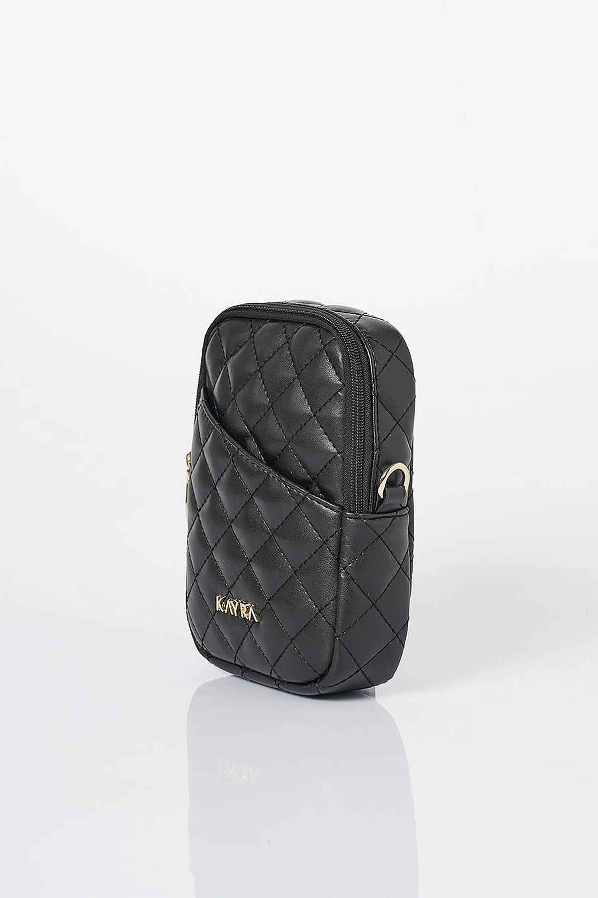 Quilted Wallet Bag Black