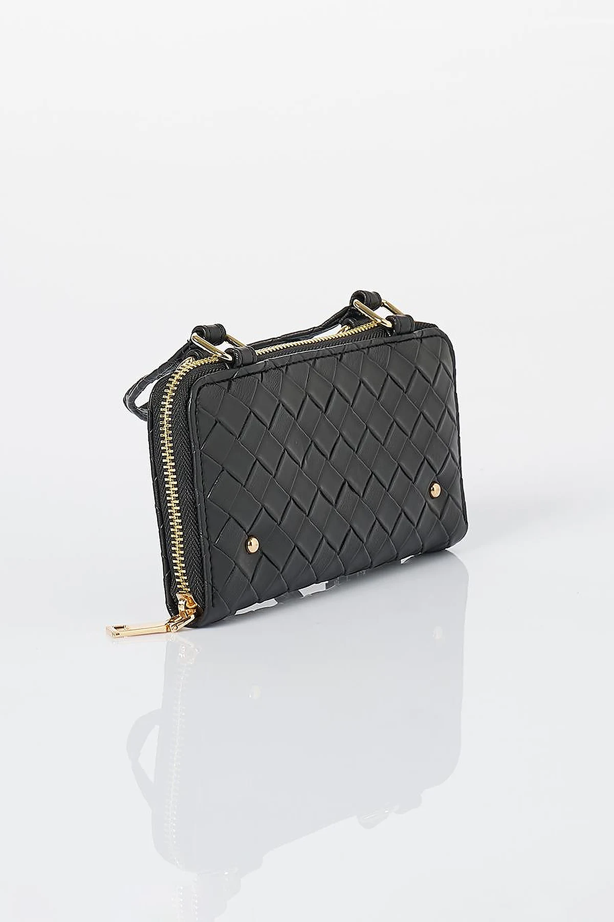 Handle Bag Wallet Black